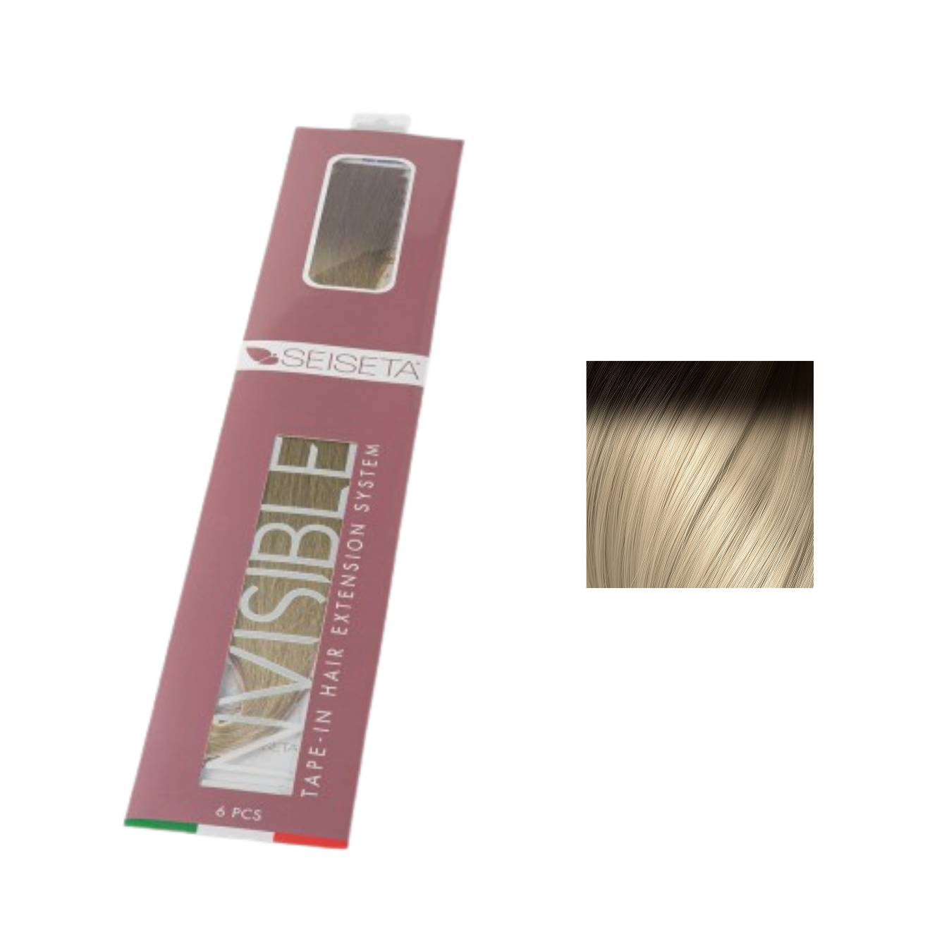 Seiseta Stickers Extension keratin #4/1001 Rooted - Extension Professionali per Capelli Cheratina