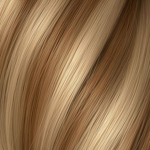 Ciocca Seiseta Keratin Fusion Classic 27/140. Meches Biondo Tabacco / Biondo Platino 50/55cm - Extension Professionali per Capelli Cheratina