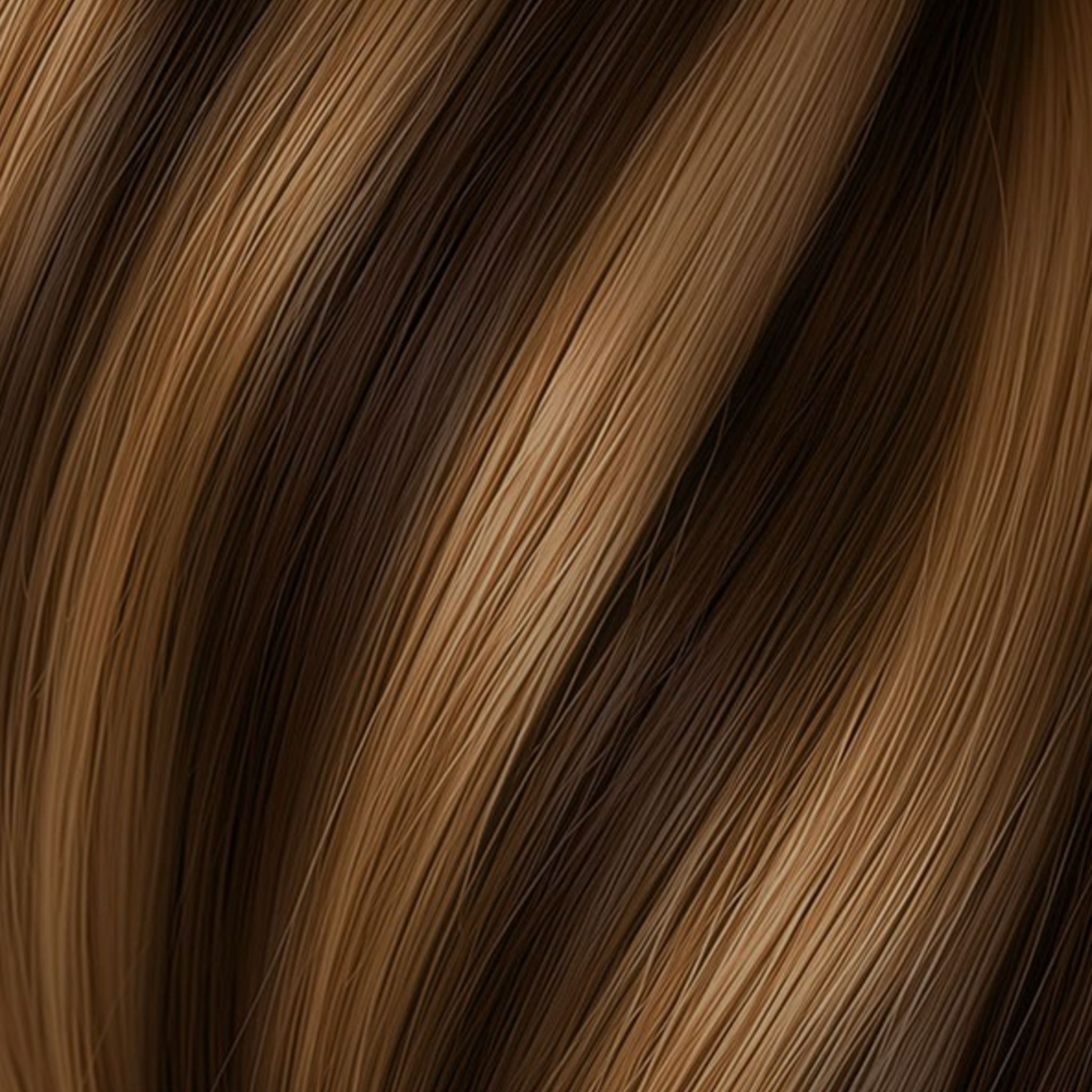 Ciocca Seiseta Keratin Fusion Classic 6/27. Meches Castano Chiaro / Biondo Tabacco 50/55cm - Extension Professionali per Capelli Cheratina