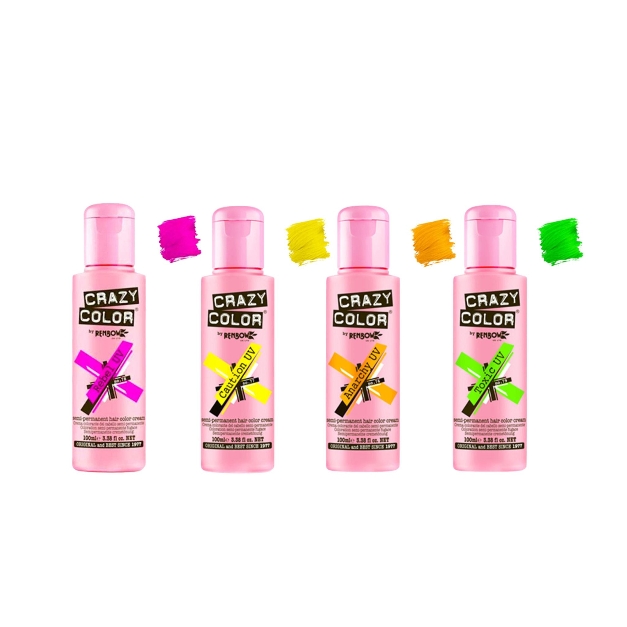 Crazy Color Go Neon Kit - 4pz semipermanente