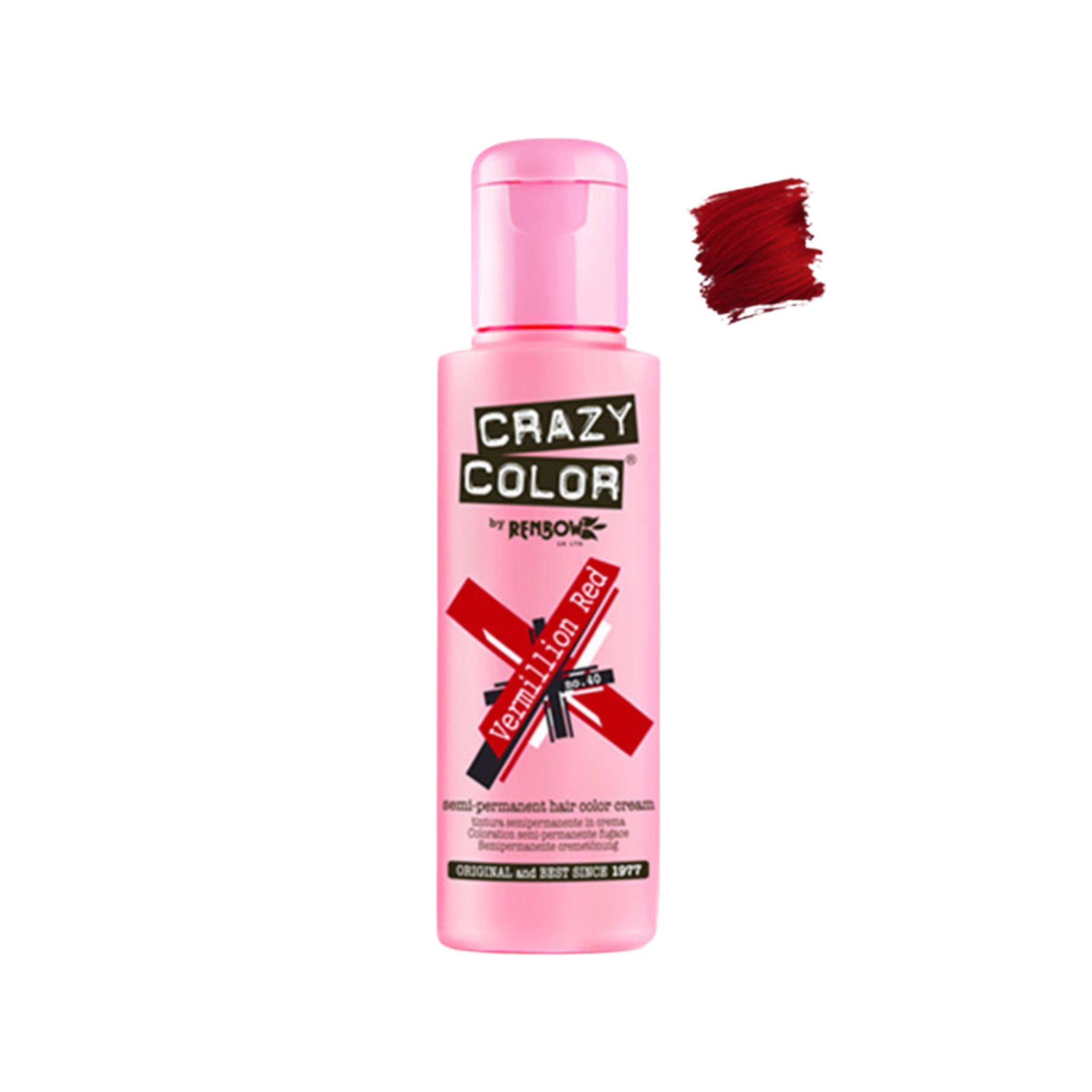 Crazy Color Semipermanente n.40 - Vermillion red