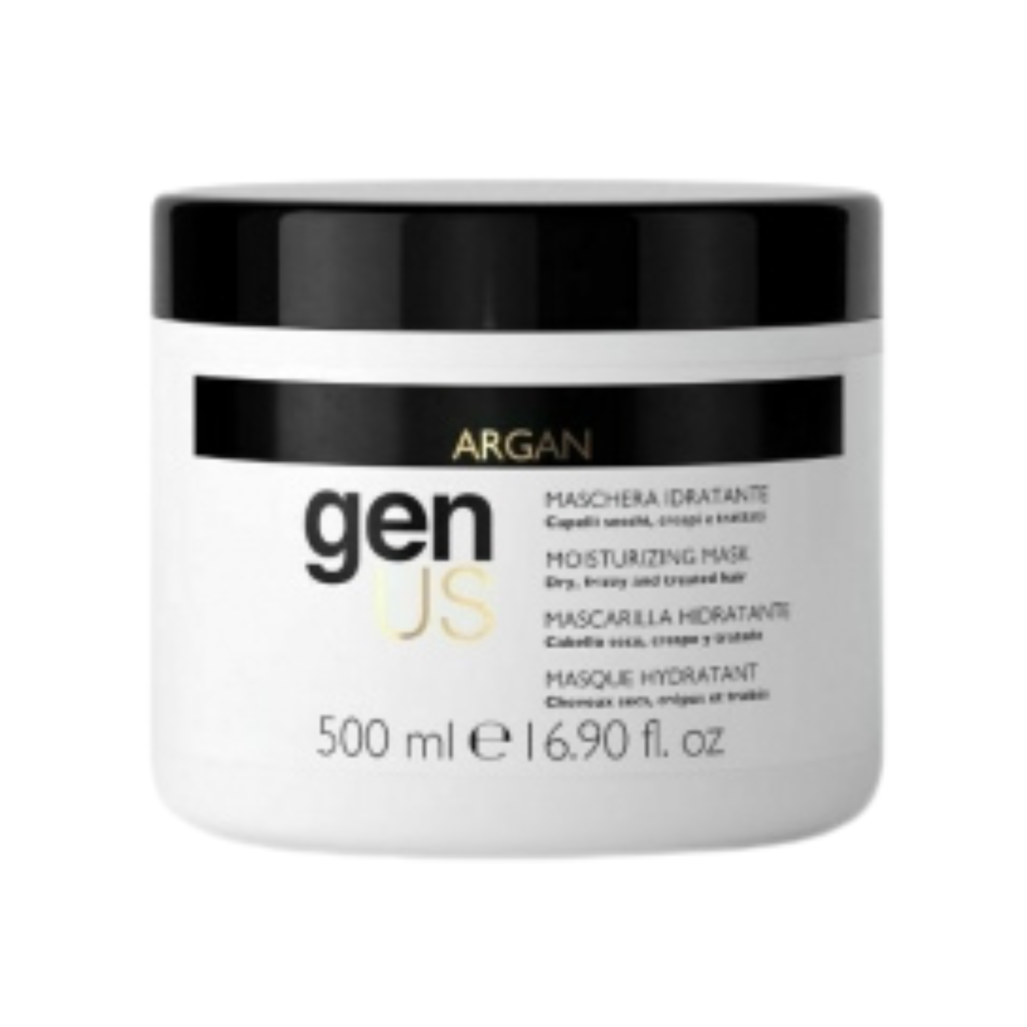 GenUs Argan Maschera Idratante per Capelli Secchi e Crespi in formato 500ml
