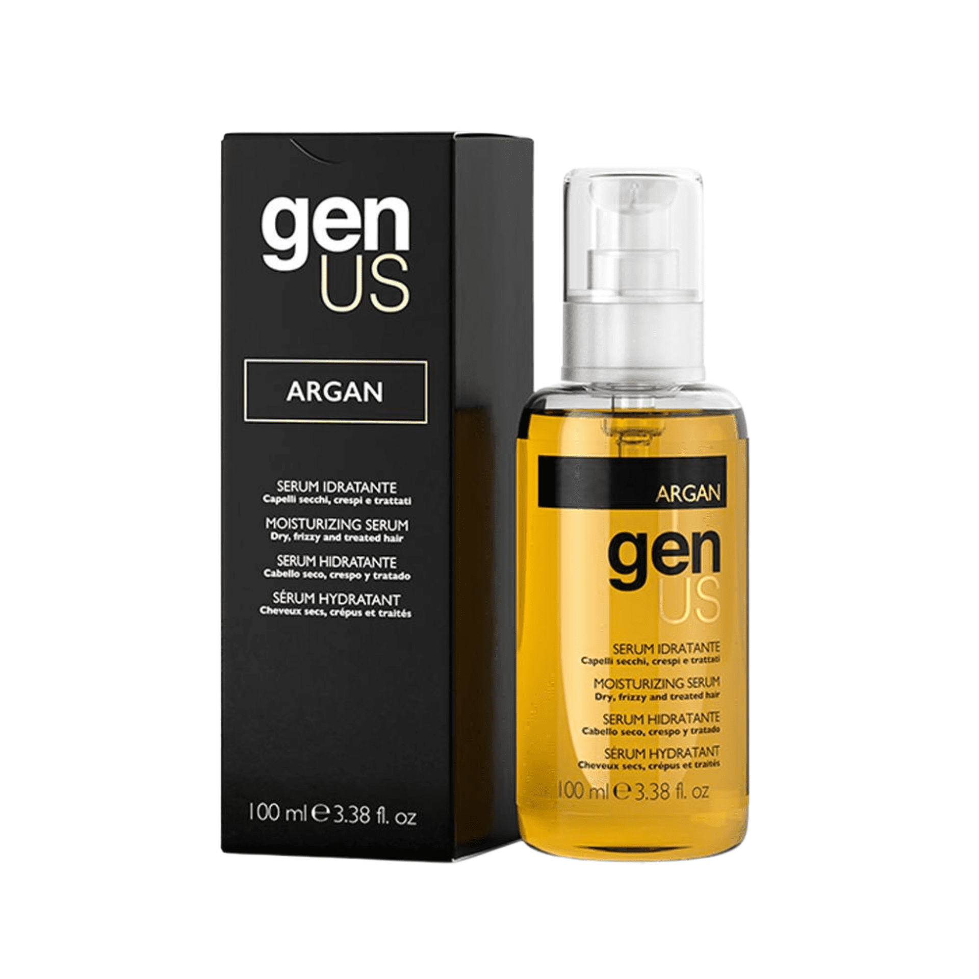 GenUs Argan Serum - Siero Idratante per Capelli Secchi e Crespi in formato 100ml.