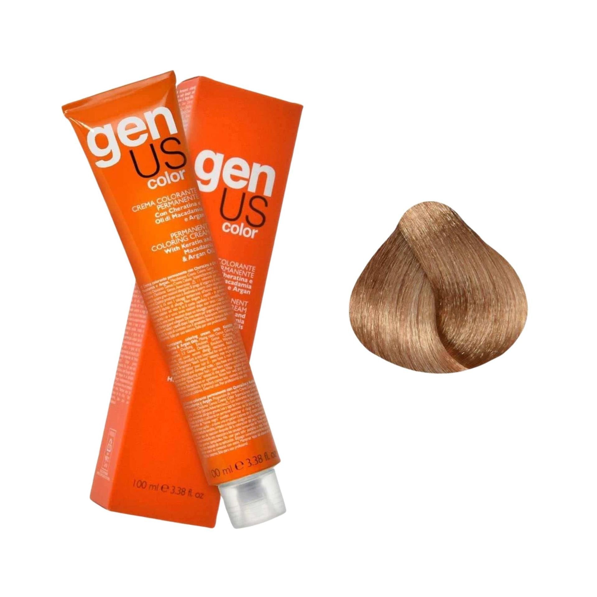 GenUs Color 10.003 Biondo Platino Naturale Caldo - Crema Colorante Permanente nel fromato 100ml.