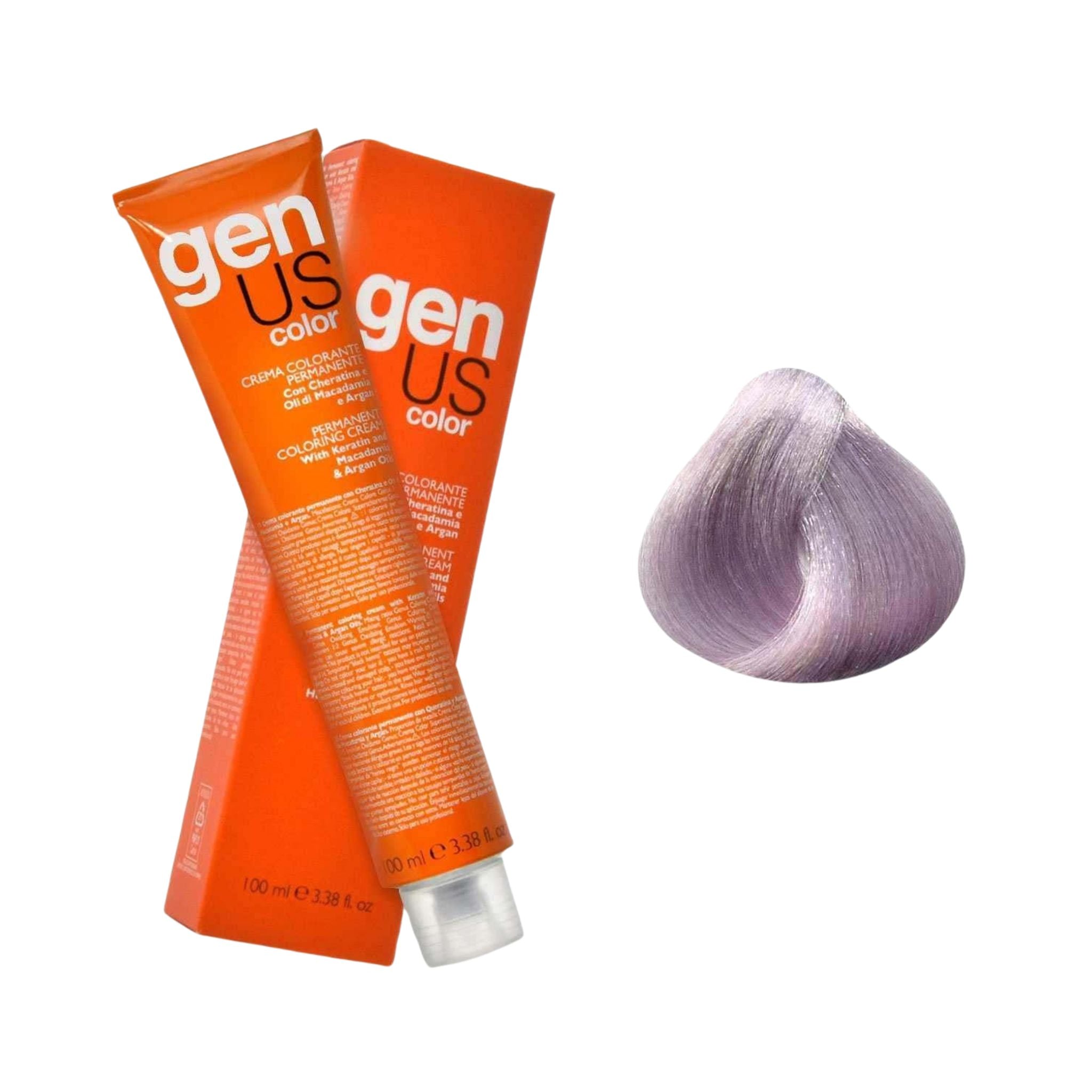 GenUs Color 10.21 Biondo Platino Cenere Irisé - Crema Colorante Permanente nel formato 100ml.