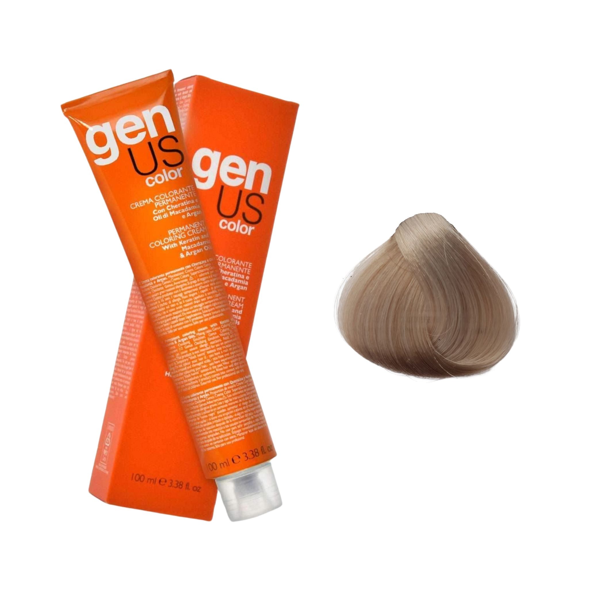 GenUs Color 11.1 Super Biondo Platino Cenere Colorante - Crema Colorante Permanente nel formato 100ml.