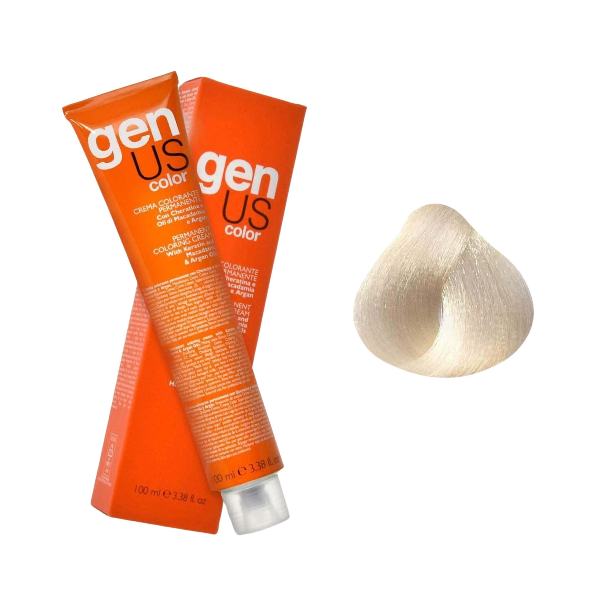 GenUs Color 11.20 Super Biondo Platino Irisé - Crema Colorante Permanente nel formato 100ml.