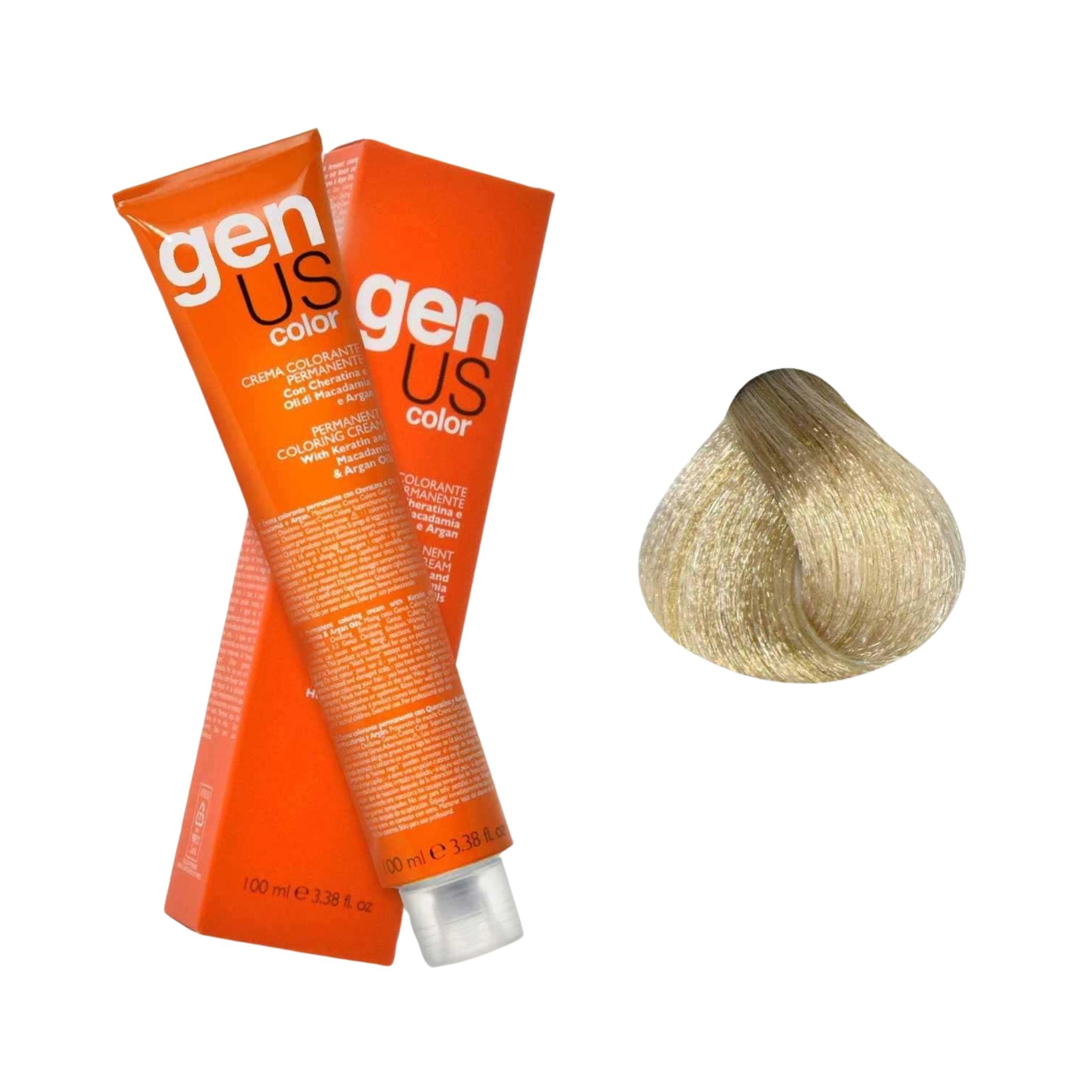 GenUs Color 11.2 Super Biondo Platino Perla Colorante - Crema Colorante Permanente nel formato 100ml