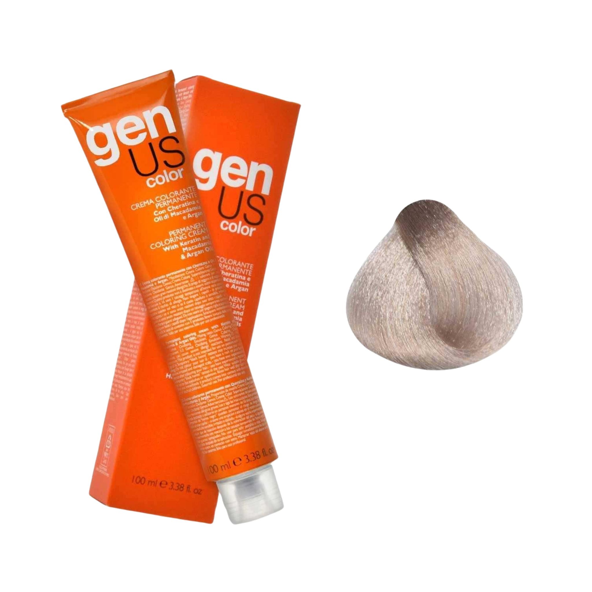 GenUs Color 12.2 Super Biondo Platino Perla Extra - Crema Colorante Permanente nel formato 100ml.