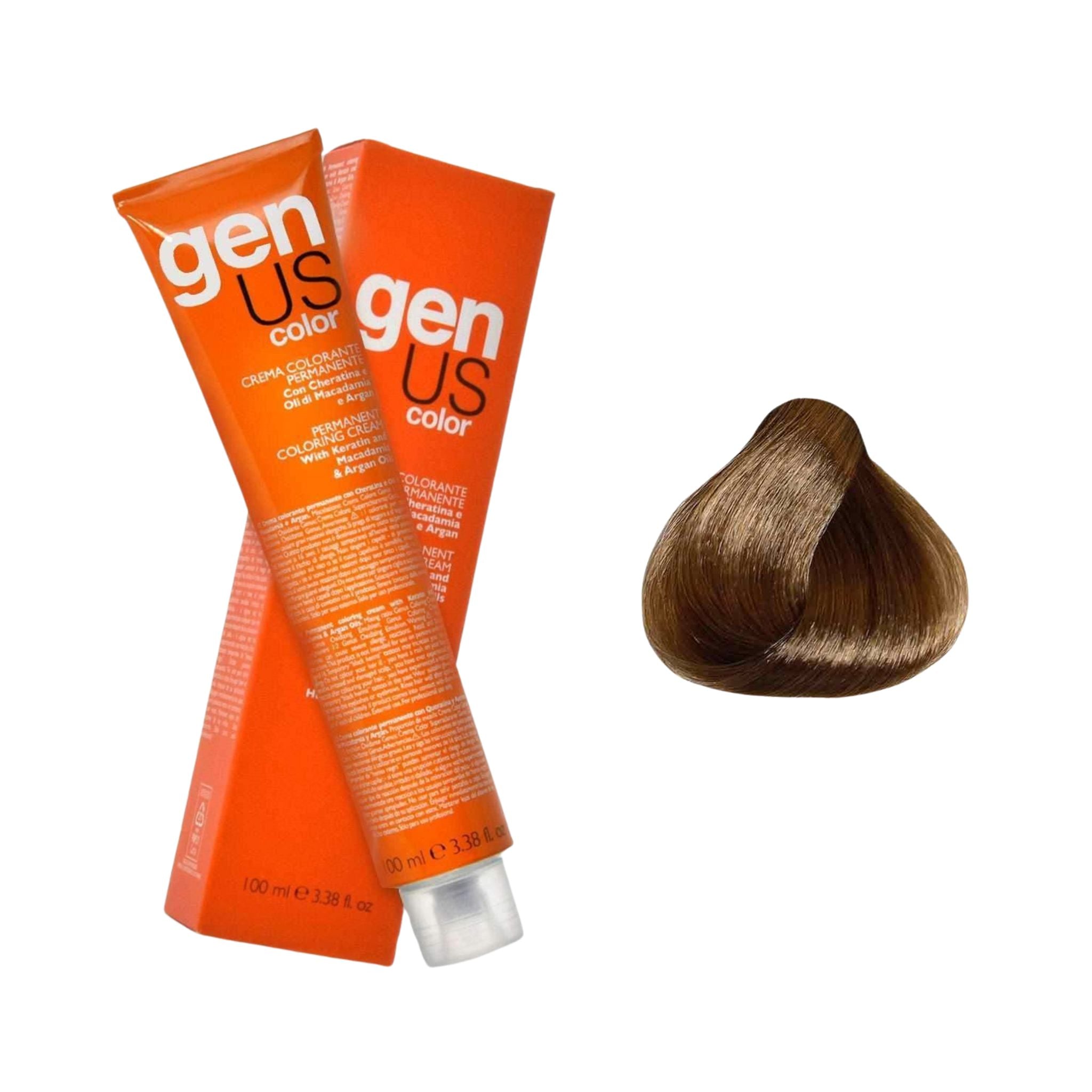 GenUs Color 7.0 Biondo - Crema Colorante Permanente nel formato 100ml.