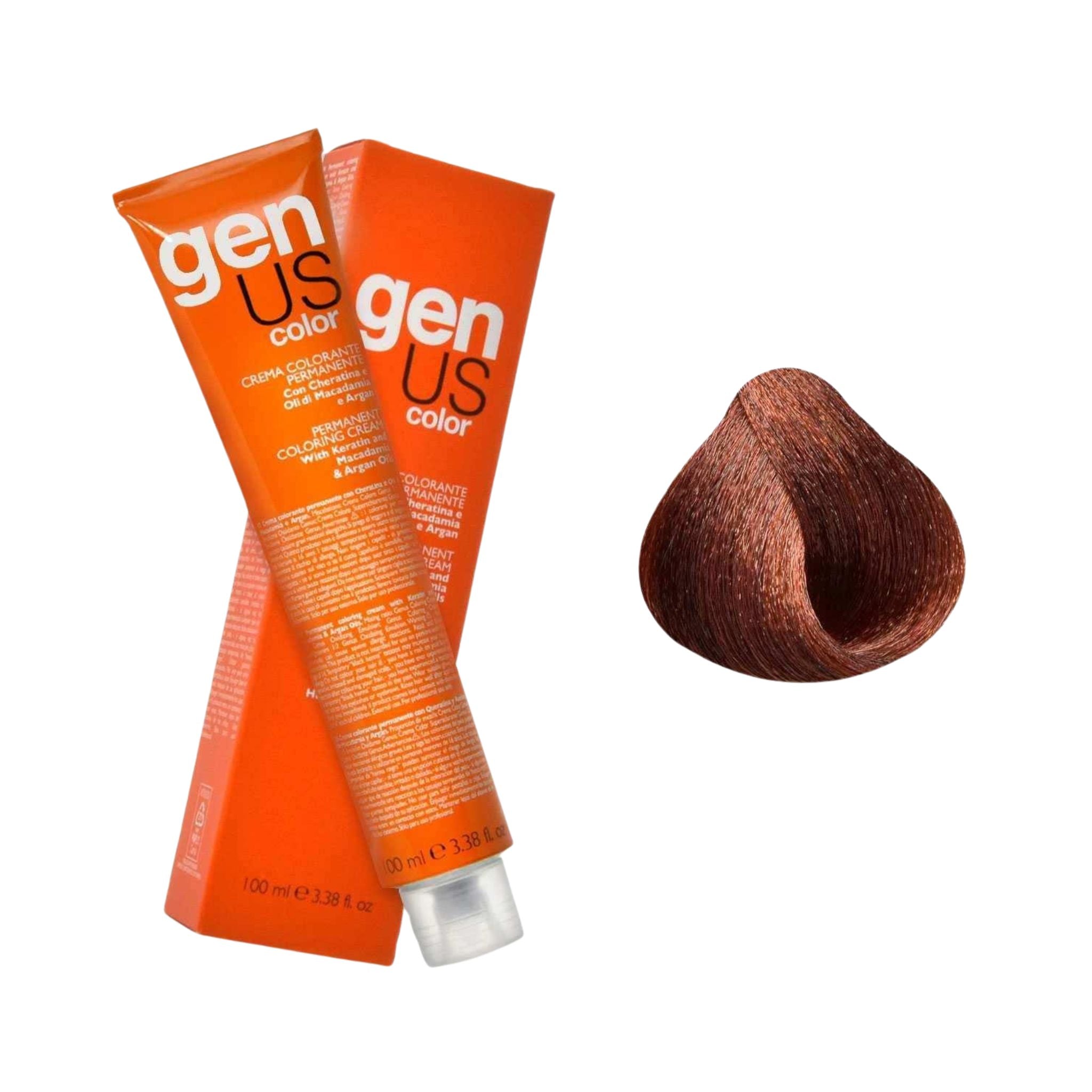 GenUs Color 7.4 Biondo Rame - Crema Colorante Permanente - 100ml