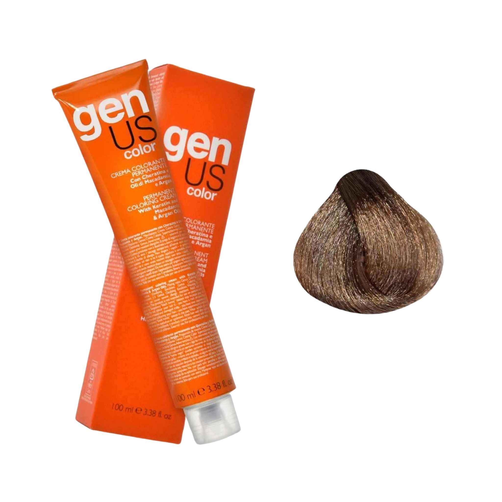 GenUs Color 8.11 Biondo Chiaro Cenere Intenso - Crema Colorante Permanente nel formato 100ml