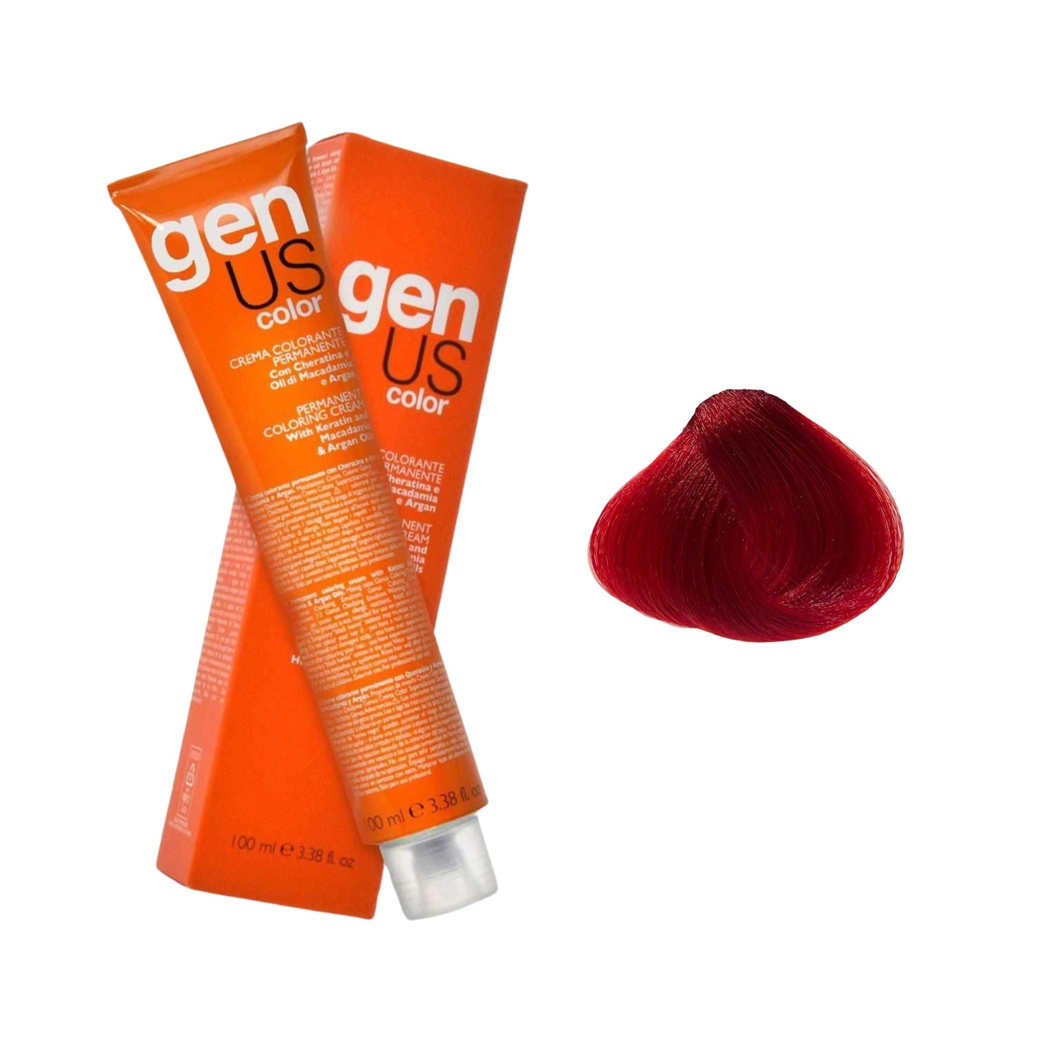 GenUs Color R.66 Red Booster - Crema Colorante Permanente in formato 100ml.