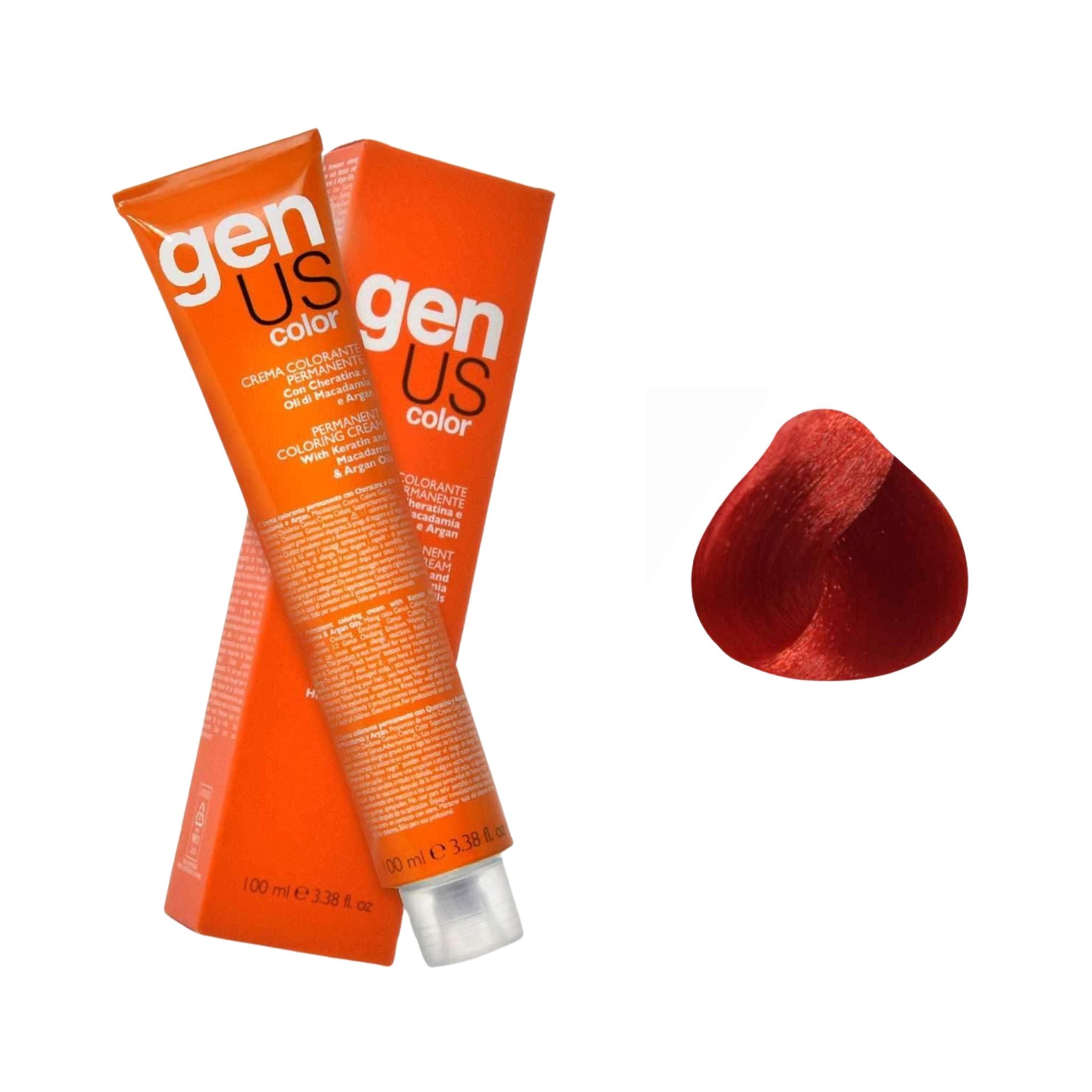 GenUs Color Rosso - Crema Colorante Permanente in formato 100ml.