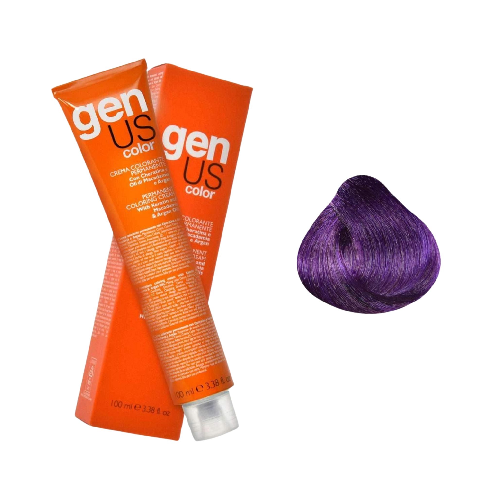 GenUs Color Viola - Crema Colorante Permanente in formato 100ml.