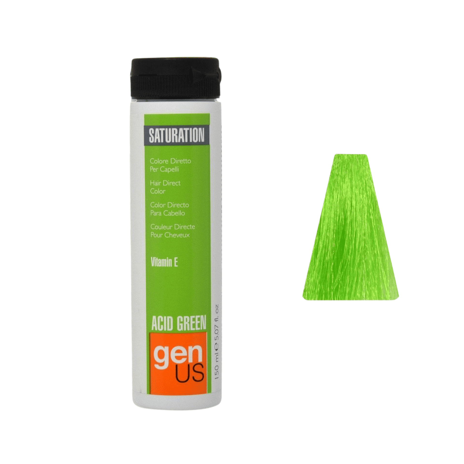 GenUs Saturation Acid Green Colore Diretto per Capelli in Gel nel formato 150ml.