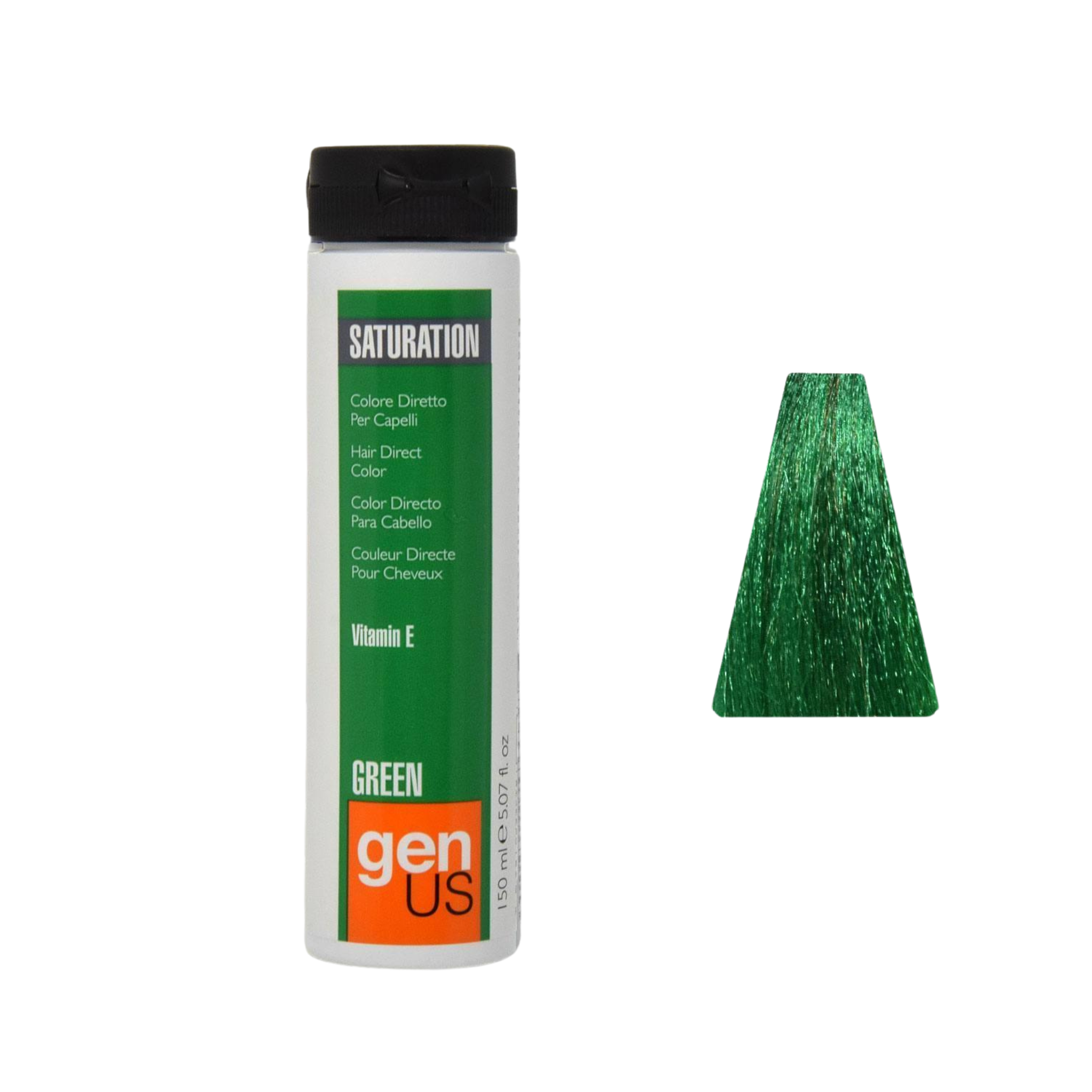GenUs Saturation Green Colore Diretto per Capelli in Gel nel formato 150ml.