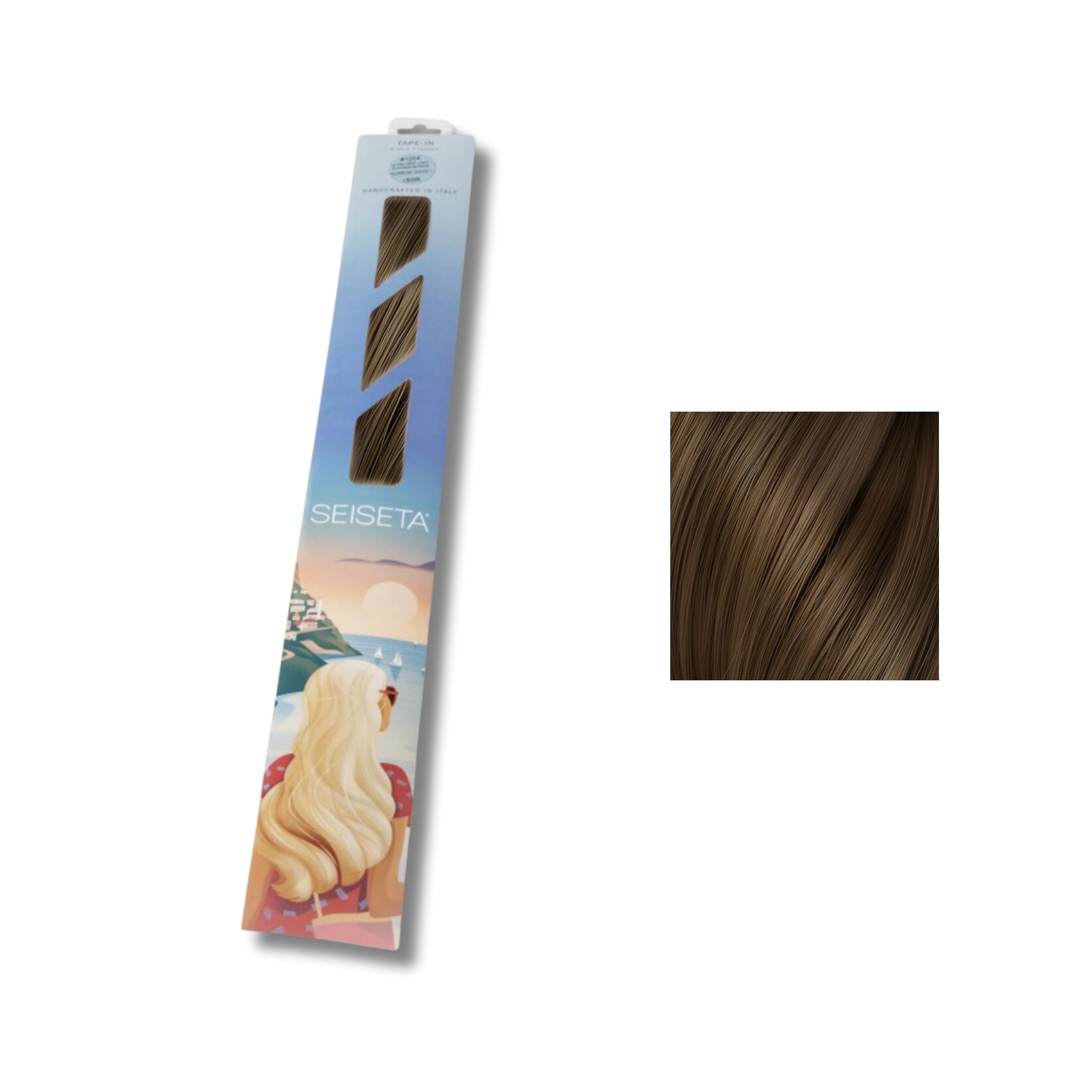 Seiseta Keratin Fusion Classic 10. Biondo Scuro Cenere - Extension Professionali per Capelli Cheratina