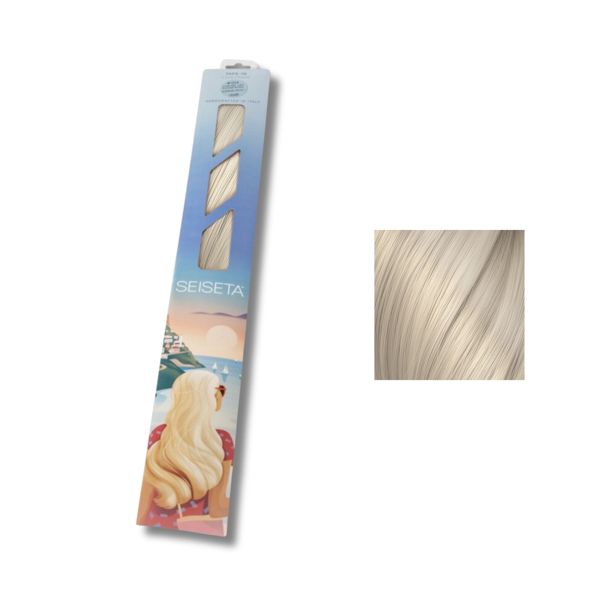 Seiseta Keratin Fusion Classic 1005. Bianco 50/55cm - Extension Professionali per Capelli Cheratina