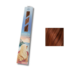 Seiseta Keratin Fusion Classic 130. Biondo Chiaro Rosso Rame 50/55 cm - Extension Professionali per Capelli Cheratina