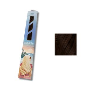 Seiseta Keratin Fusion Classic 6. Castano Chiaro 50/55cm - Extension Professionali per Capelli Cheratina
