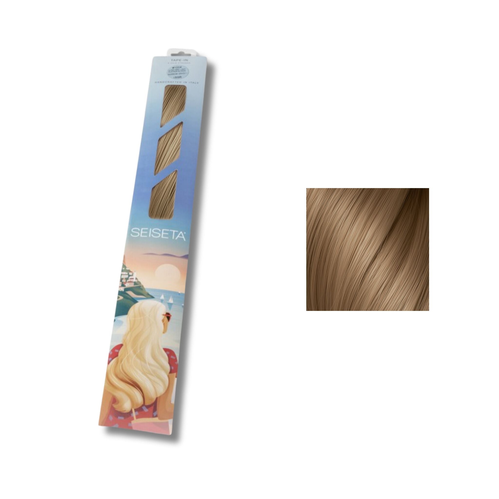 Seiseta Keratin Fusion Classic DB4. Biondo Dorato Scuro 50/55cm - Extension Professionali per Capelli Cheratina