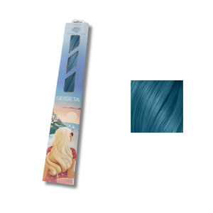 Seiseta Keratin Fusion Crazy Turchese/60. 50/55cm - Extension Professionali per Capelli Cheratina