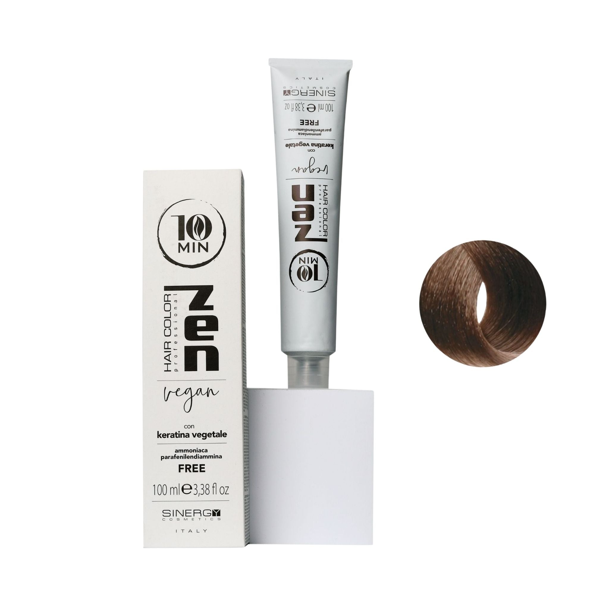 Zen Color 10 minuti Keratin Vegetale 7.1 Biondo Cenere Free Ammoniaca 100ml