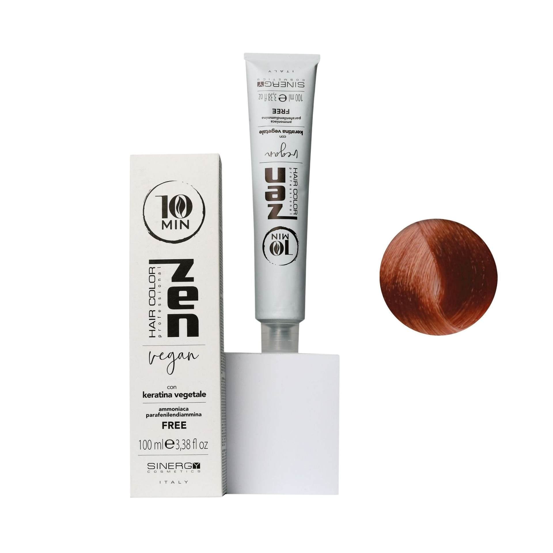 Zen Color 10 minuti Keratin Vegetale 8.4 Biondo Chiaro Rame Free Ammoniaca 100ml
