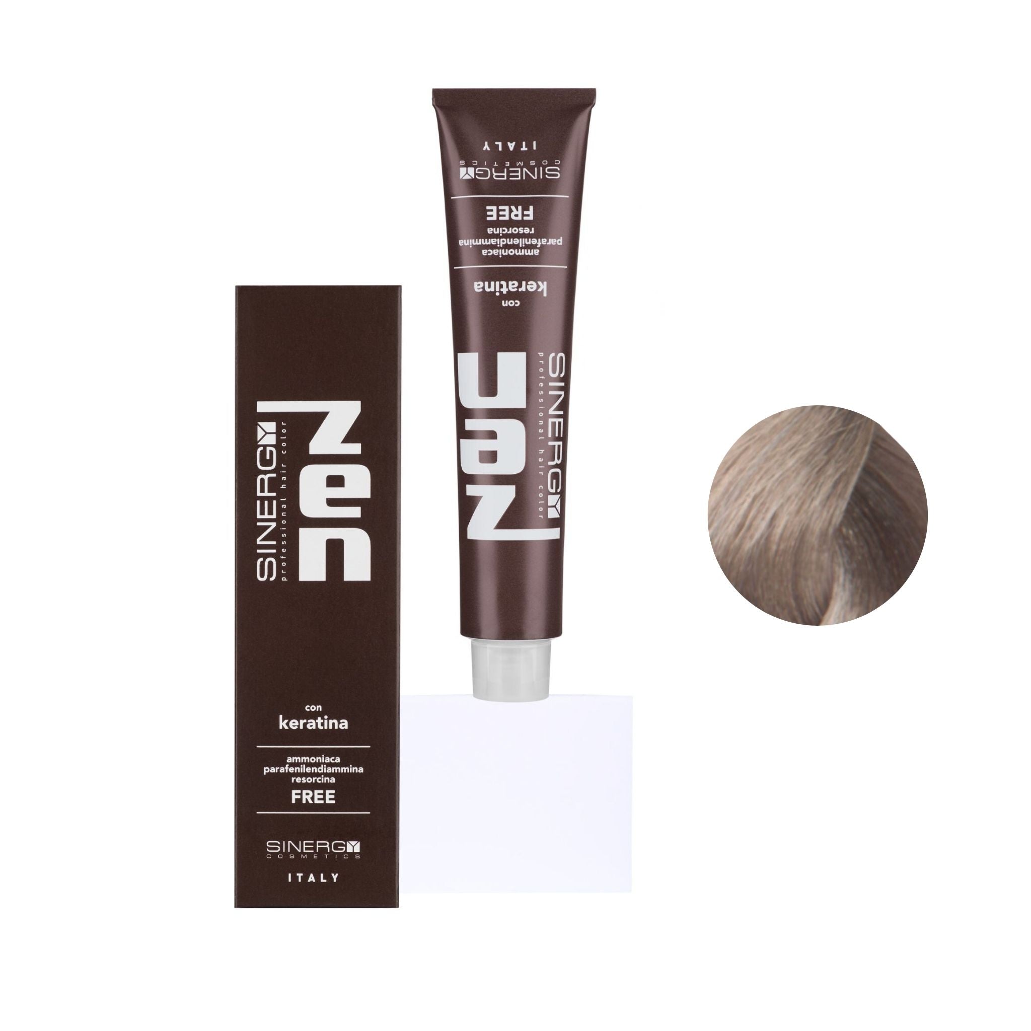 Zen Color Keratin 10.11 Biondo Platino Chiaro Cenere Intenso Free Ammoniaca 100ml