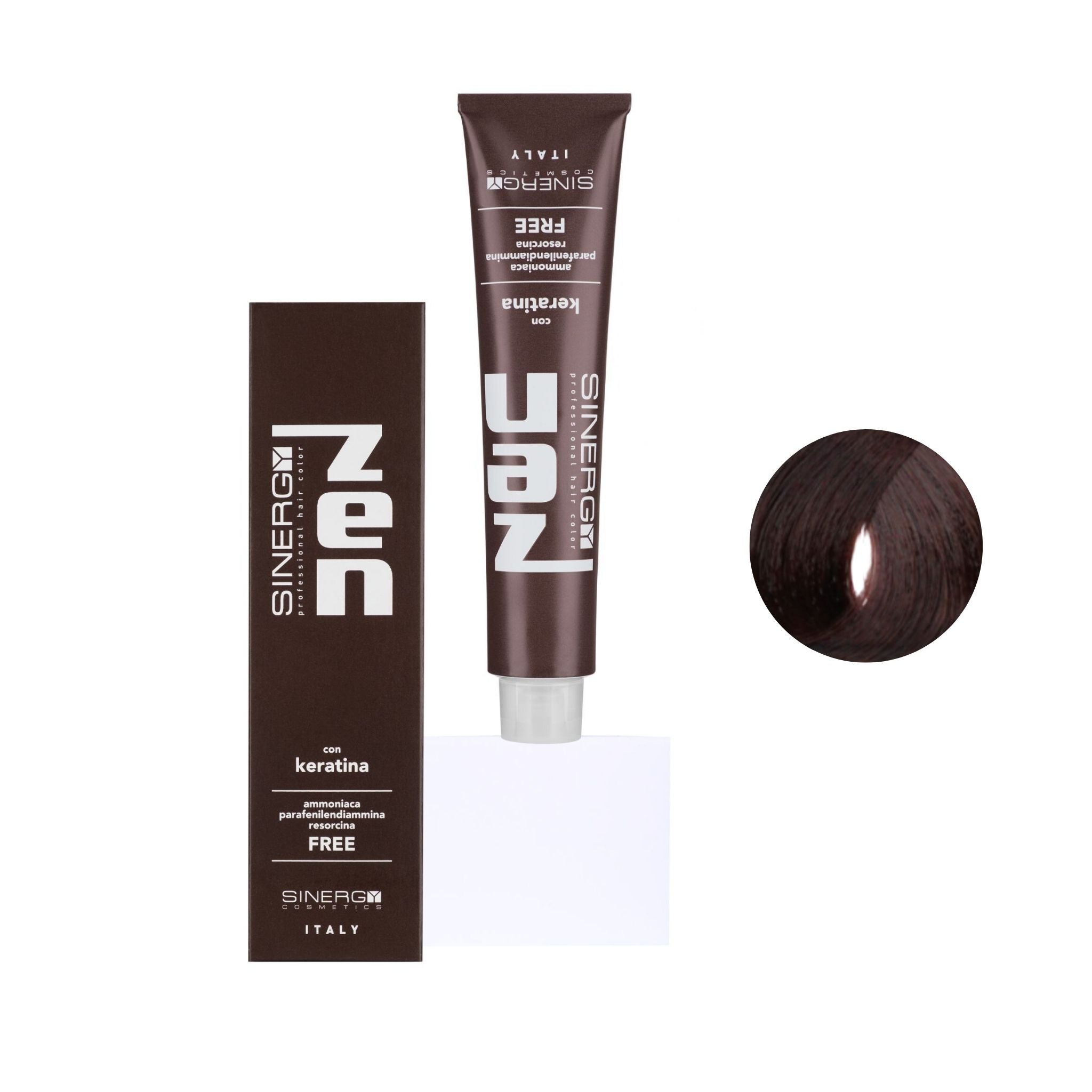Zen Color Keratin 5.43 Castano Chiaro Rame Dorato Free Ammoniaca 100ml