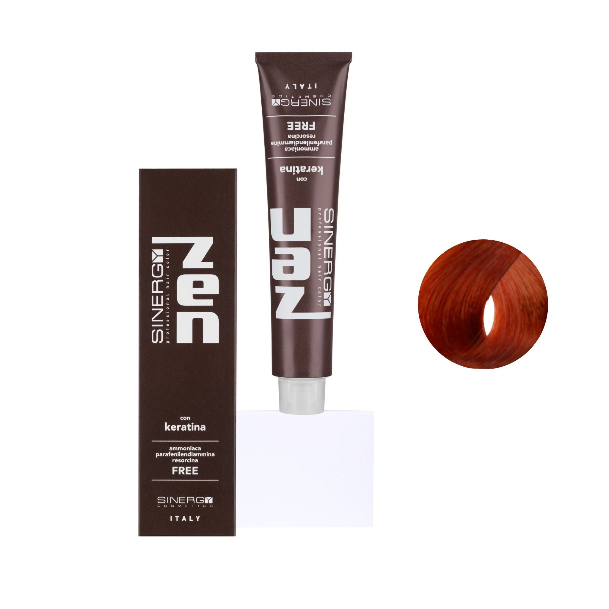 Zen Color Keratin 7.4 Biondo Rame Free Ammoniaca 100ml