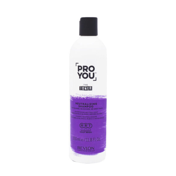 revlon pro you the toner shampoo antigiallo per capelli biondi 350ml