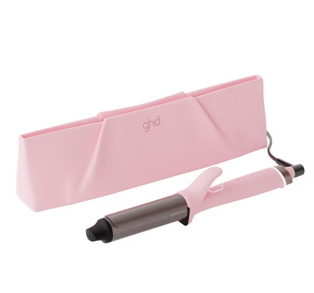 nuovo ghd chronos curve grand tong (fusto 32mm) dusted pink per ricci voluminosi e onde morbide