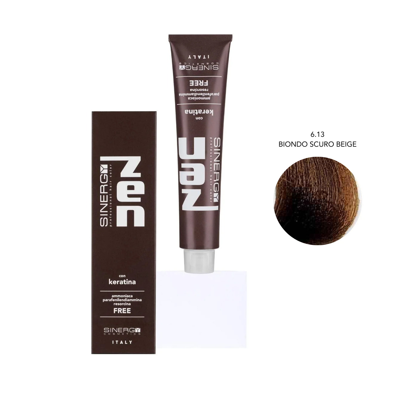 Zen Color Keratin 6.13 Biondo Scuro Beige Free Ammoniaca 100ml