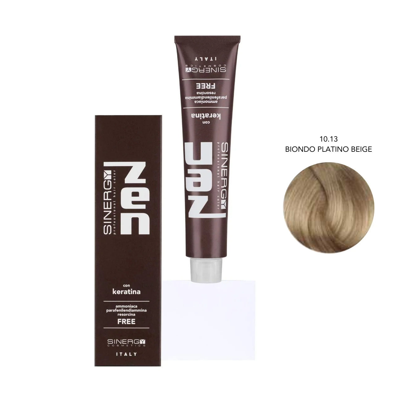 Zen Color Keratin 10.13 Biondo Platino Beige Free Ammoniaca 100ml