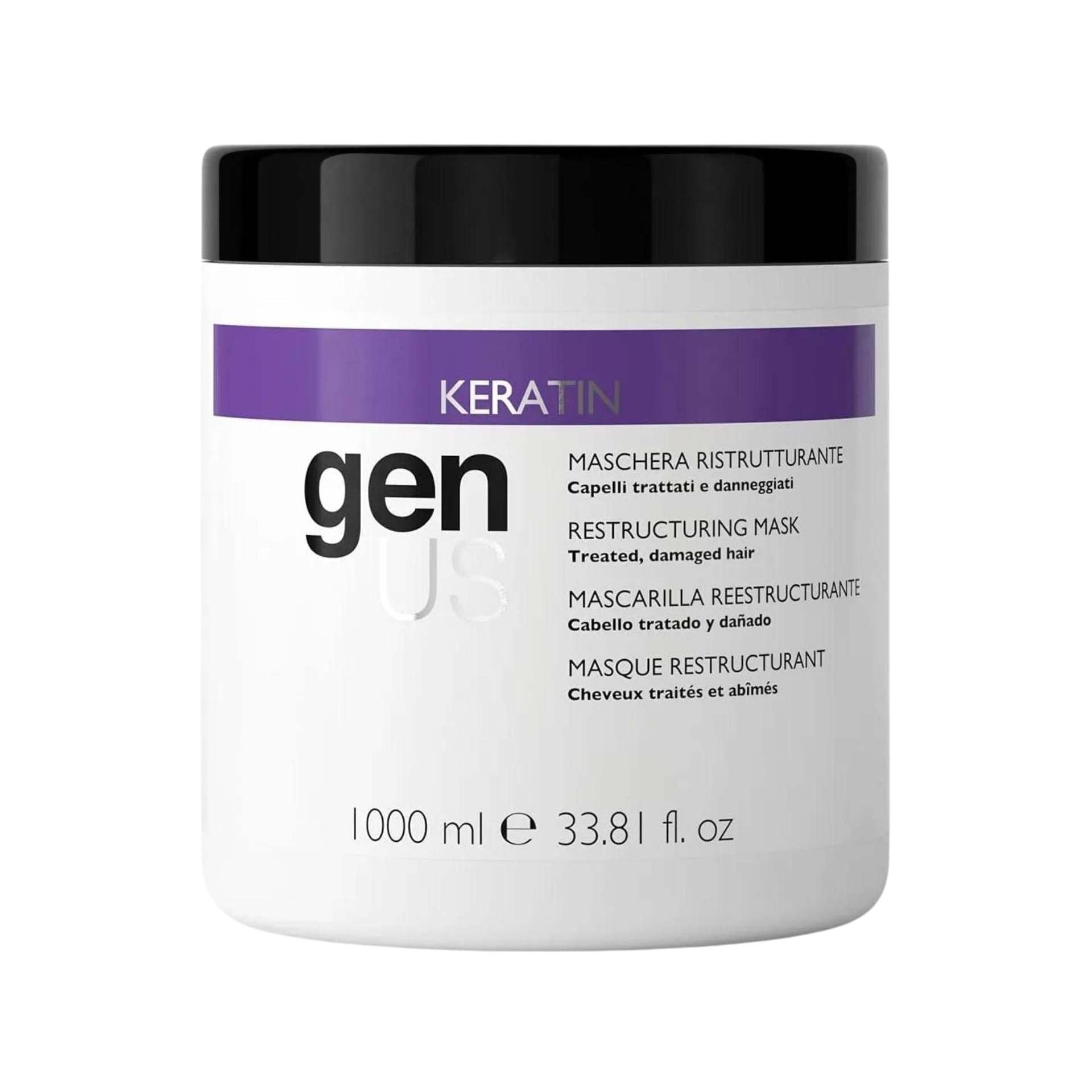 GenUS Keratin Maschera Ristrutturante in formato 1000ml.