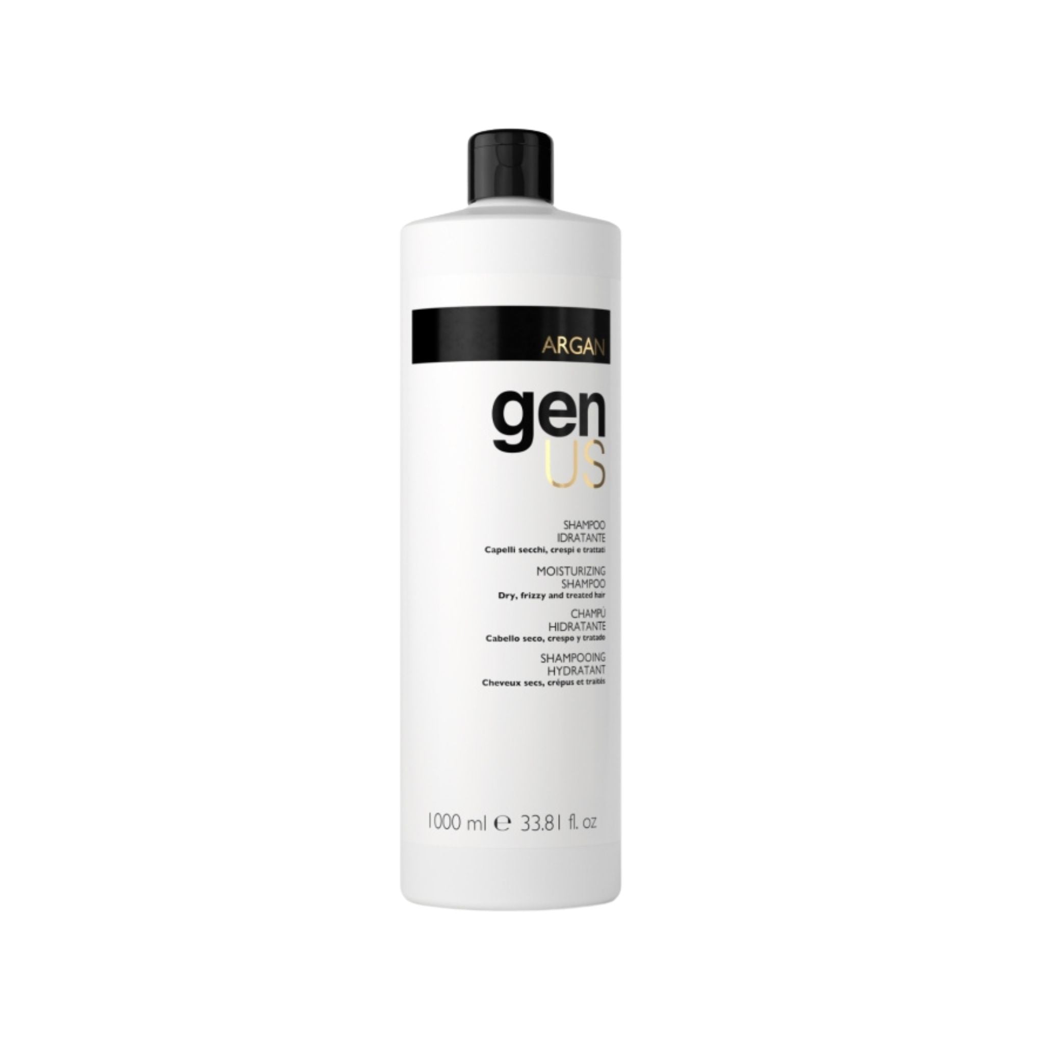 GenUs Argan Shampoo Idratante per Capelli Secchi e Crespi in formato 1000ml.