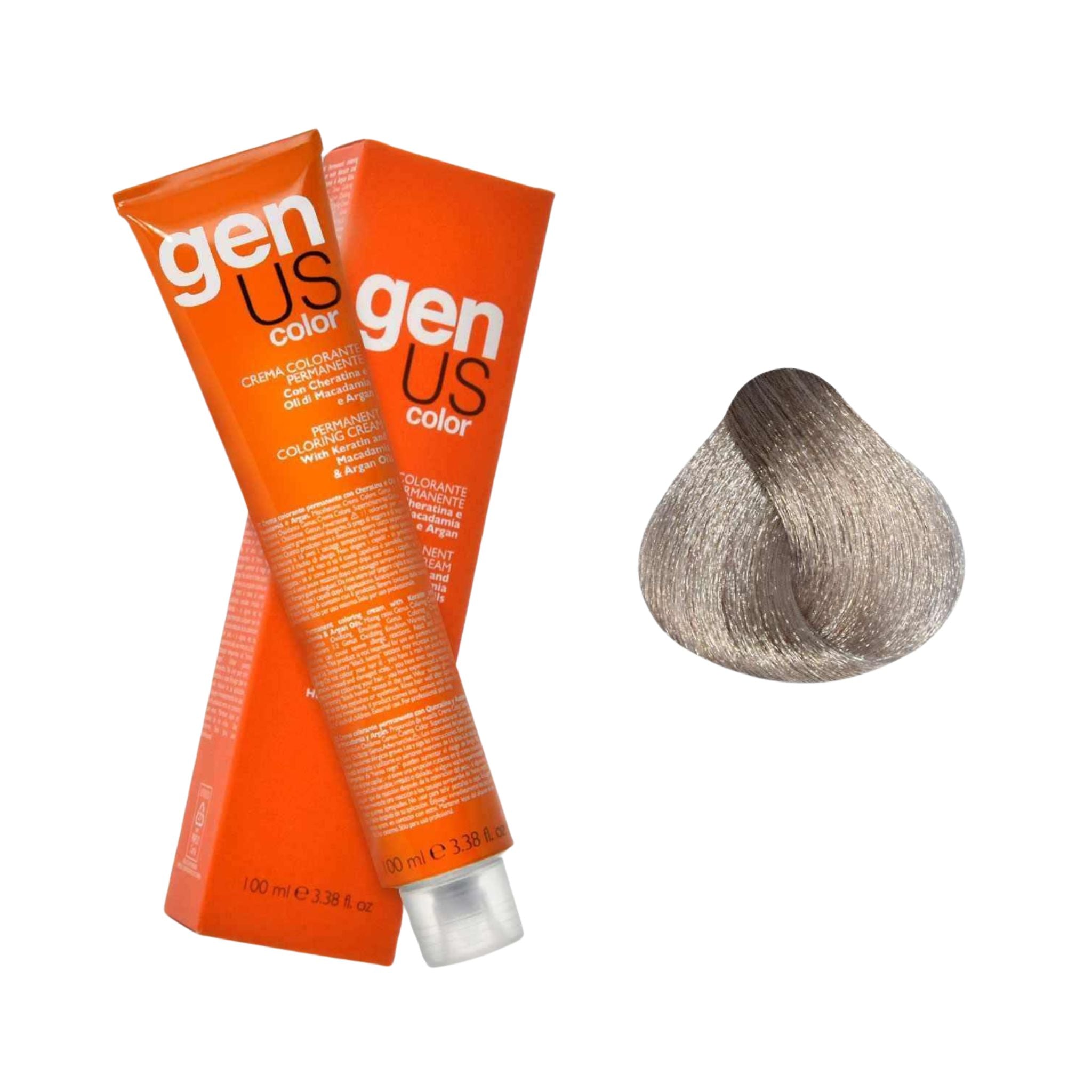 GenUs Color 12.1 Super Biondo Platino Cenere Extra - Crema Colorante Permanente nel formato 100ml.
