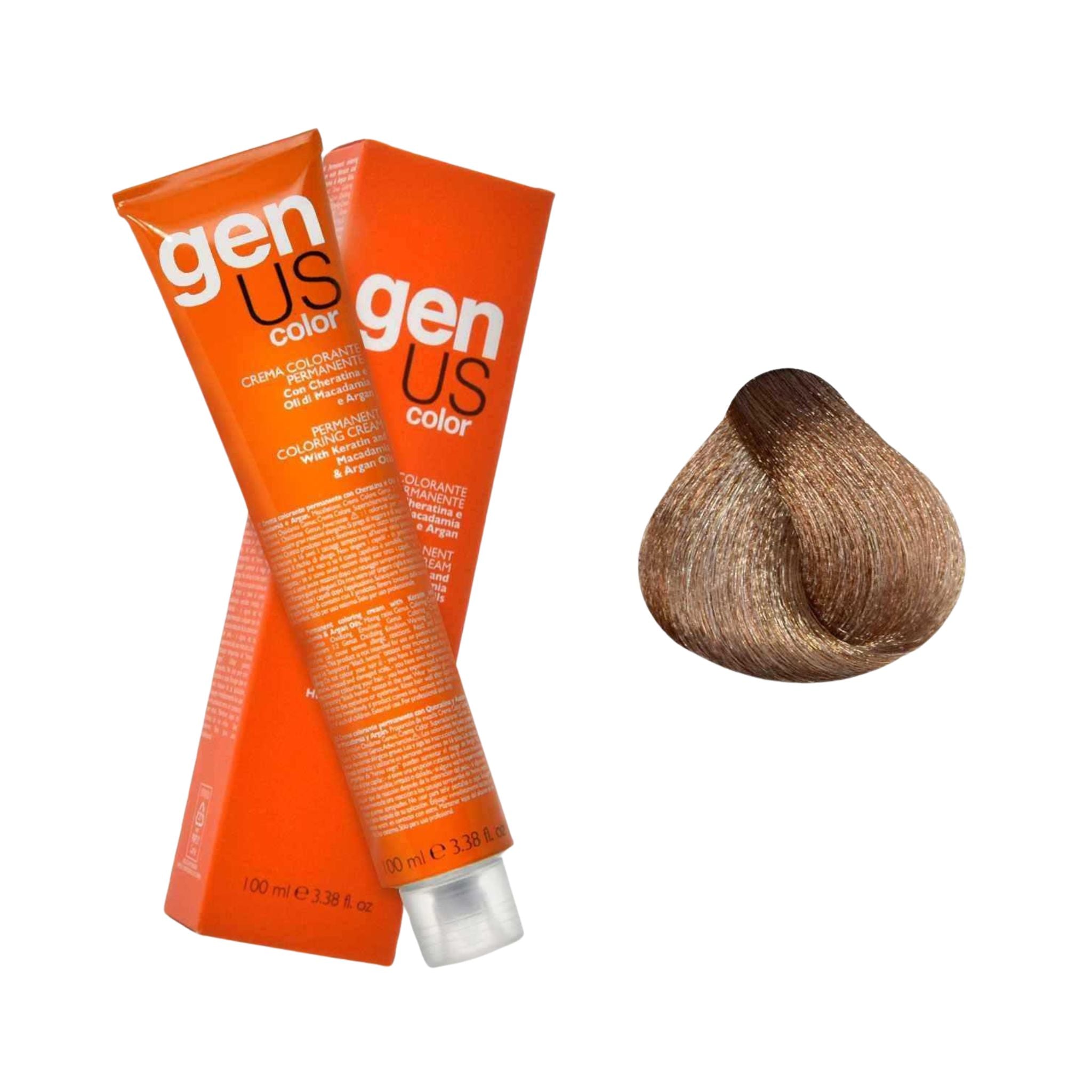 GenUs Color 9.11 Biondo Chiarissimo Cenere Intenso - Crema Colorante Permanente nel formato 100ml.