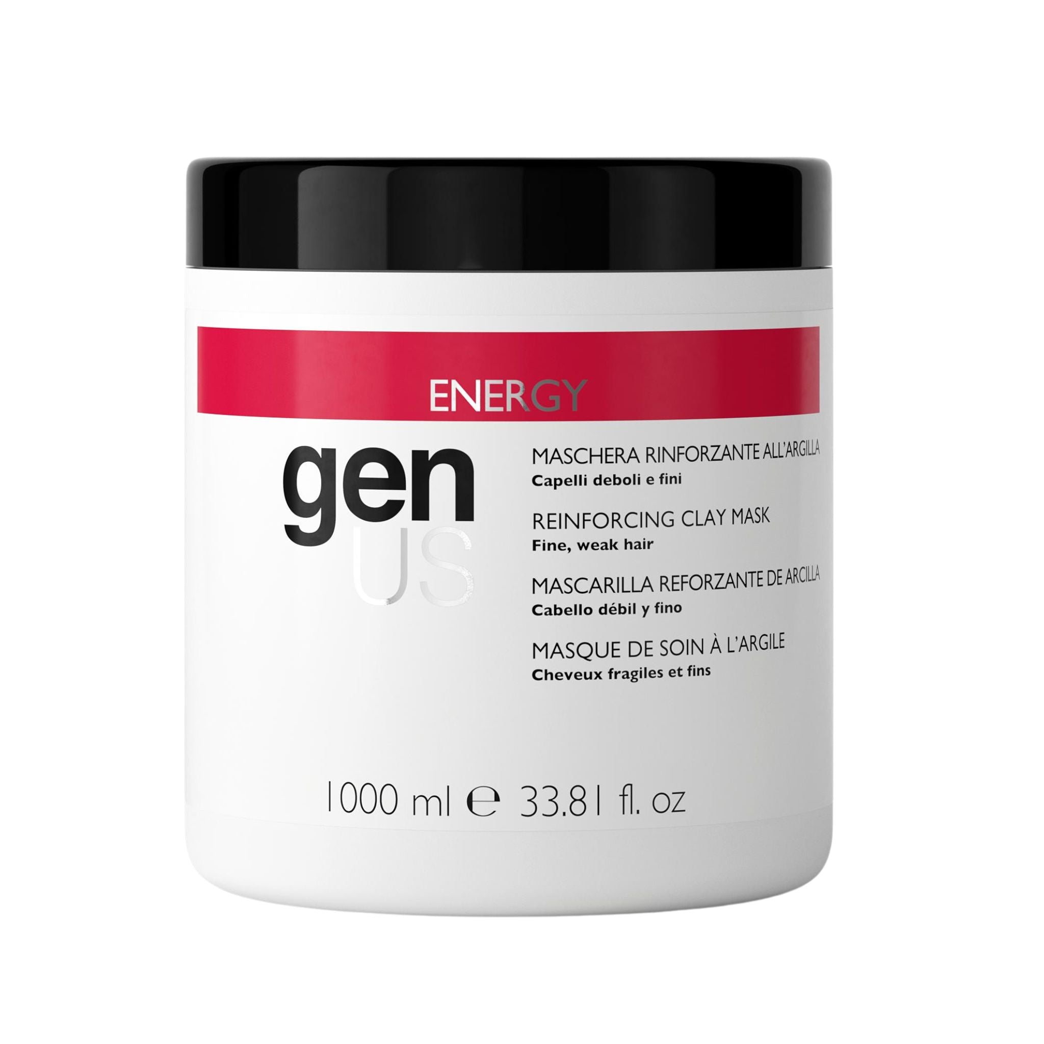 GenUs Energy Maschera Rinforzante All'Argilla in formato 1000ml.