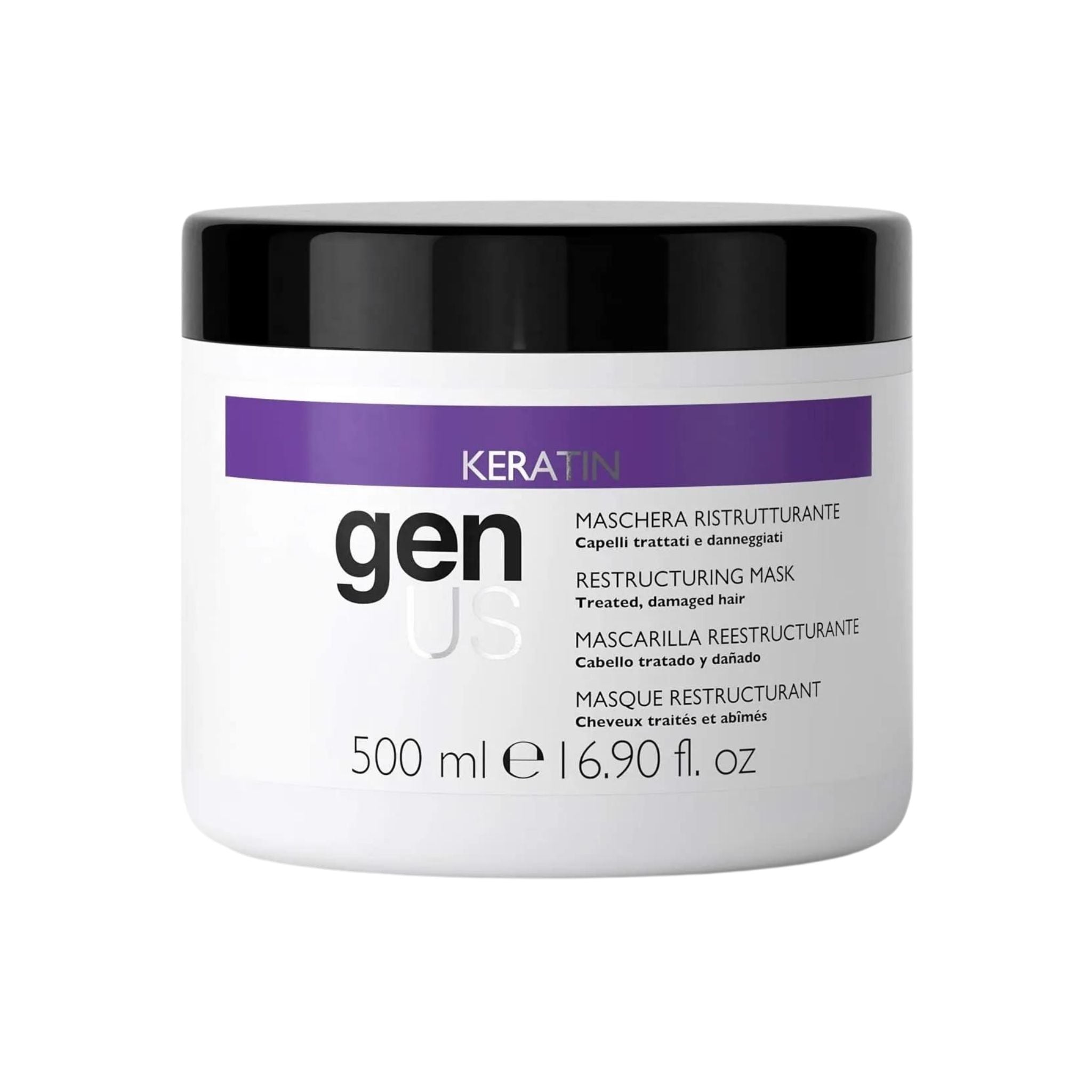 GenUs Keratin Maschera Ristrutturante in formato 500ml.