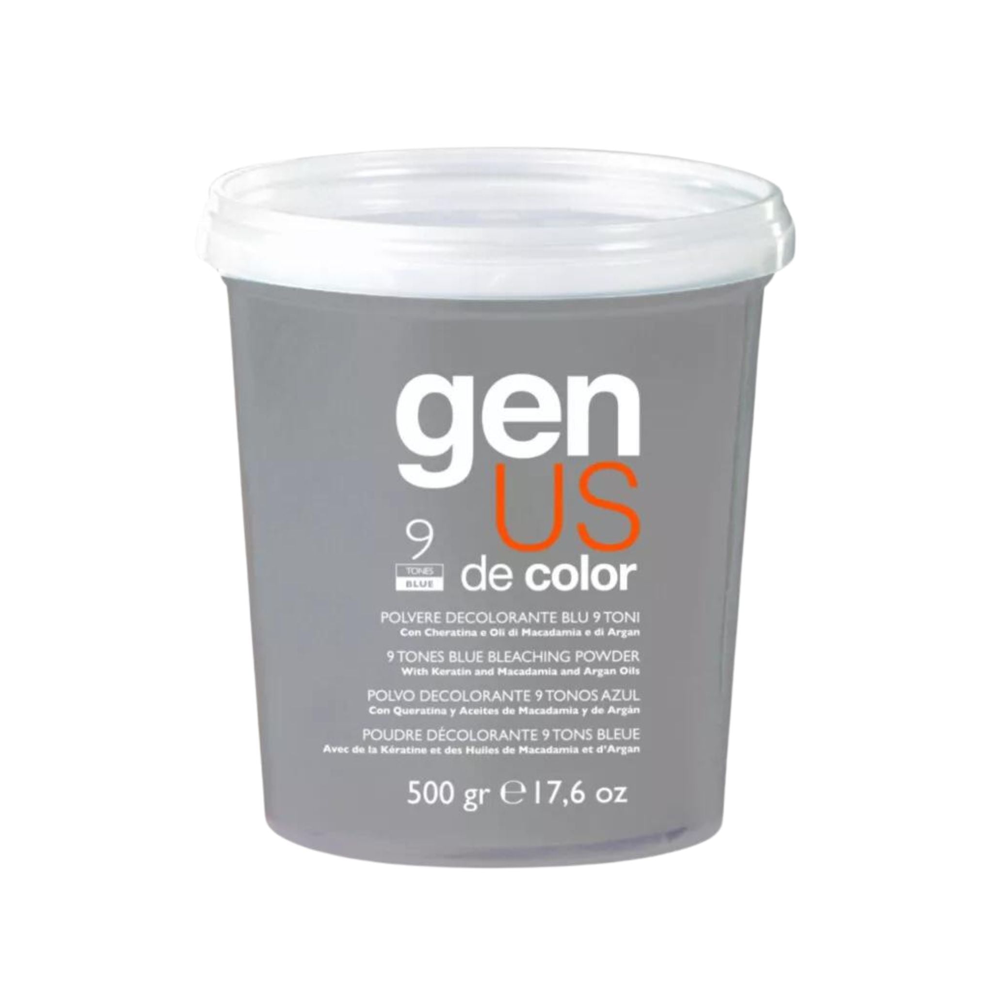 GenUs Polvere Decolorante Blu Compatta 9 toni nel formato 500gr.