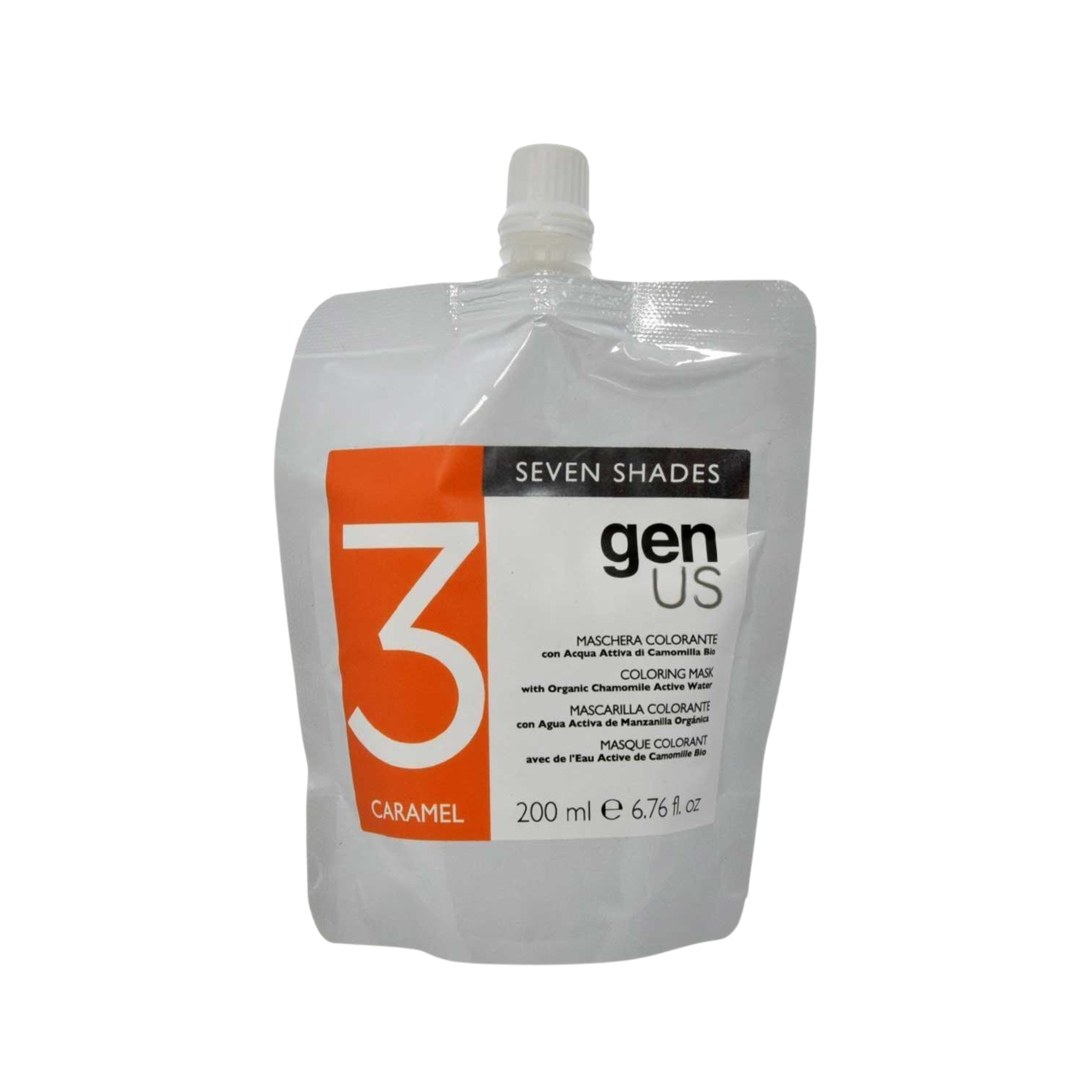 Genus Seven Shades Mask 3 Caramel nel formato 200ml