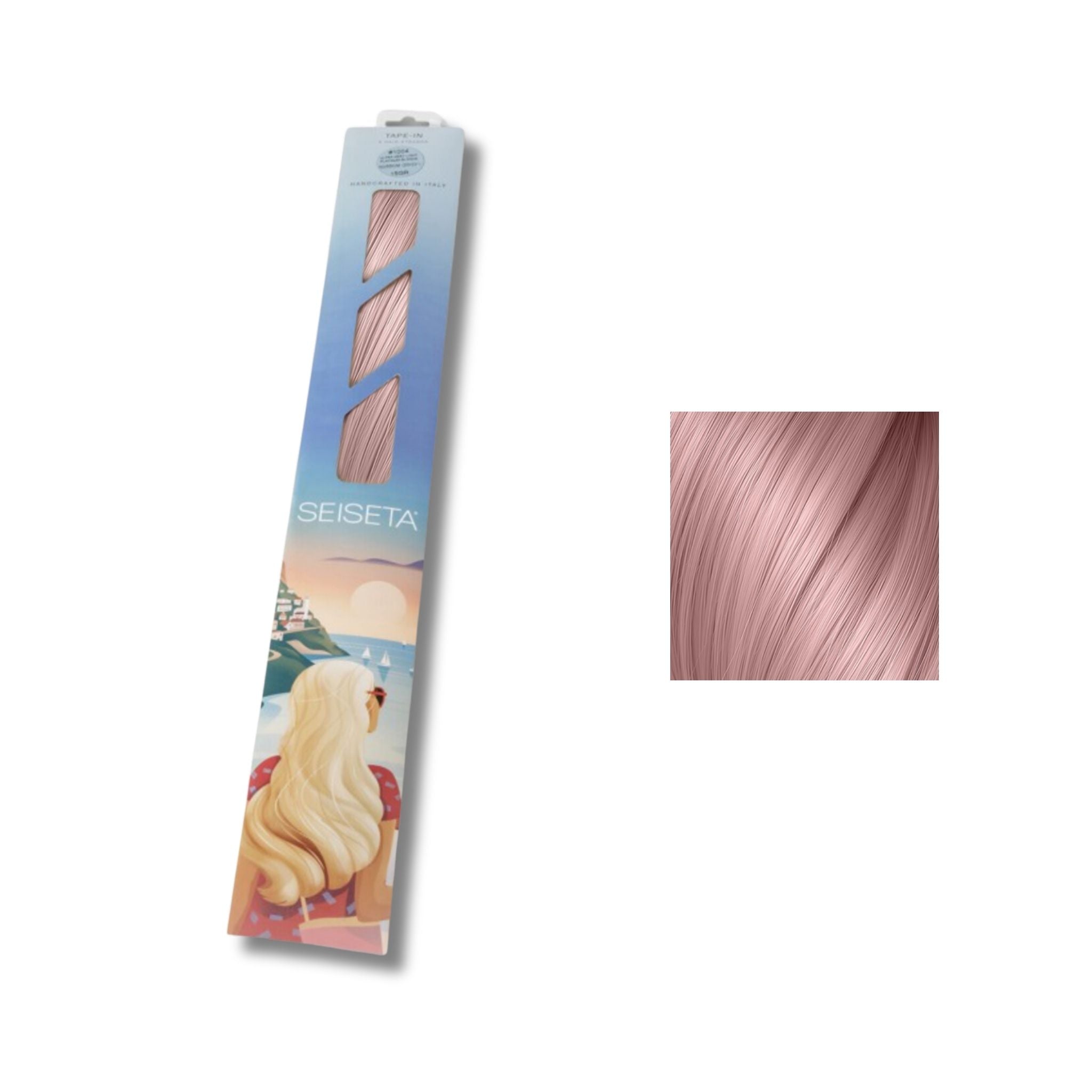 Seiseta Keratin Fusion Classic Crazy Rosa/68. 50/55cm - Extension Professionali per Capelli Cheratina