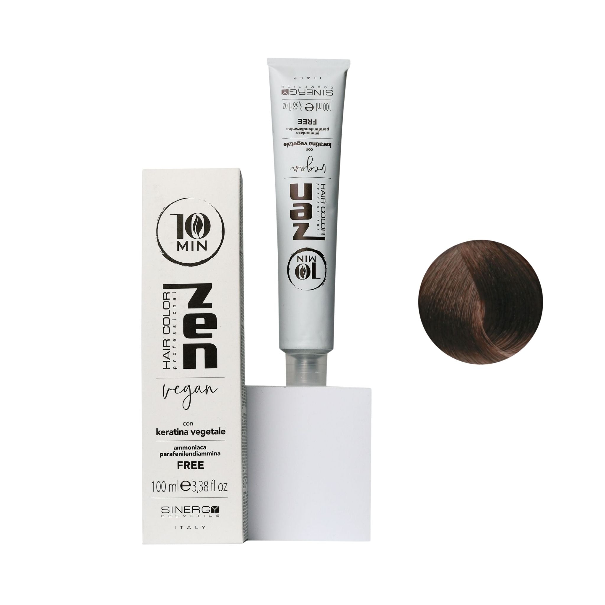 Zen Color 10 minuti Keratin Vegetale 5.0 Castano Chiaro Free Ammoniaca 100ml