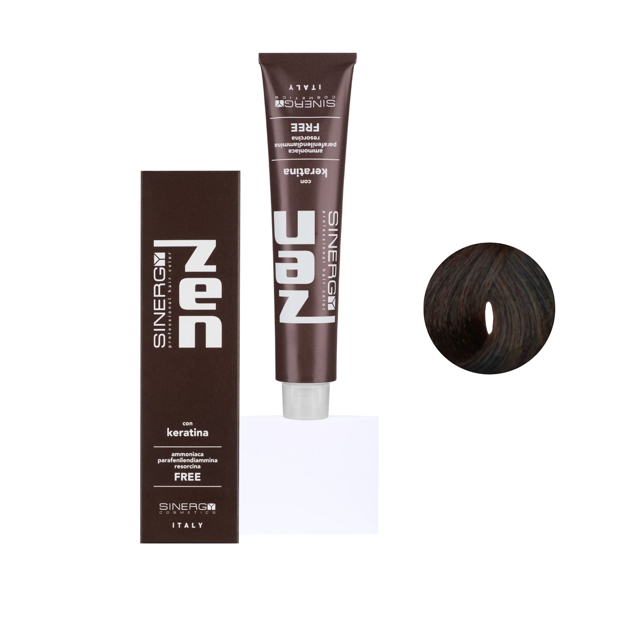 Zen Color Keratin 5.1 Castano Chiaro Cenere Free Ammoniaca 100ml