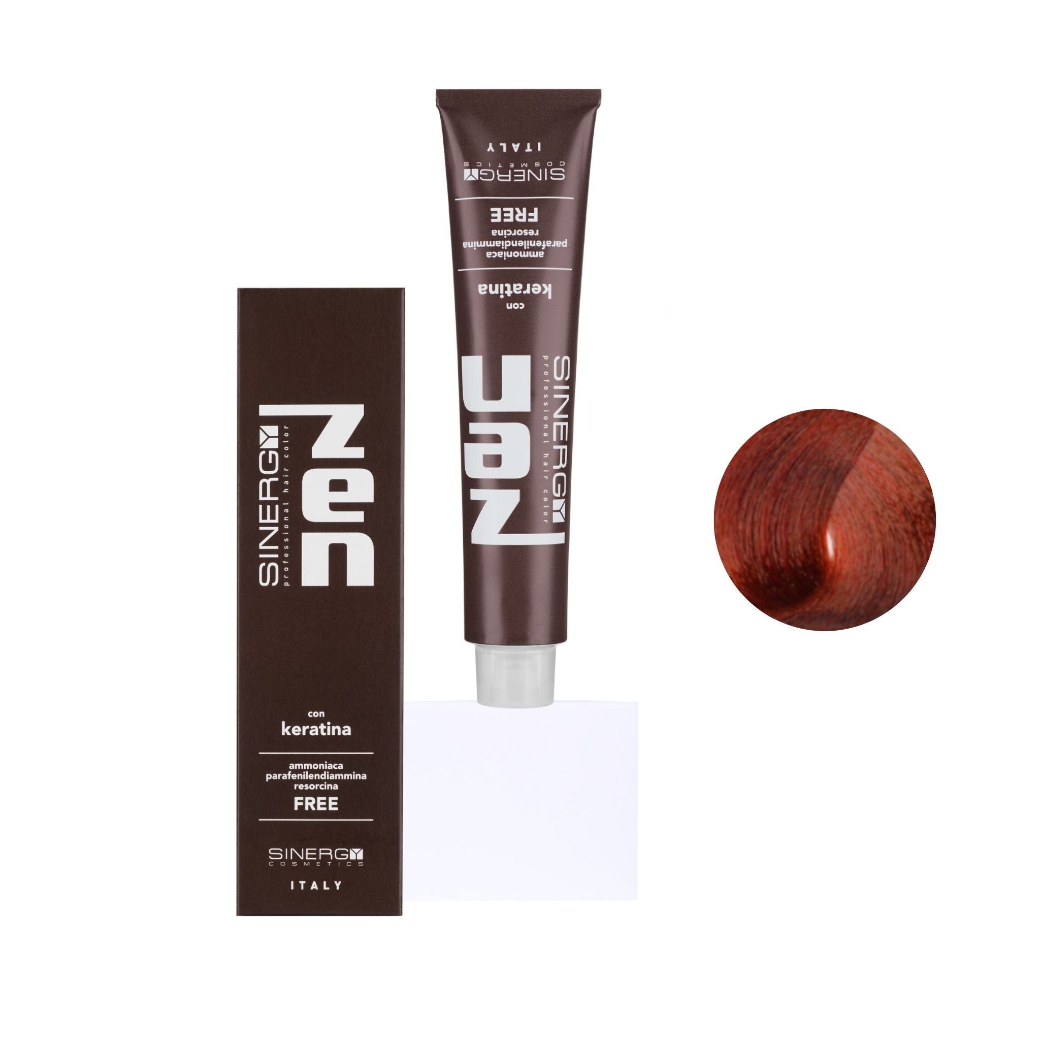 Zen Color Keratin 5.4 Castano Chiaro Rame Free Ammoniaca 100ml