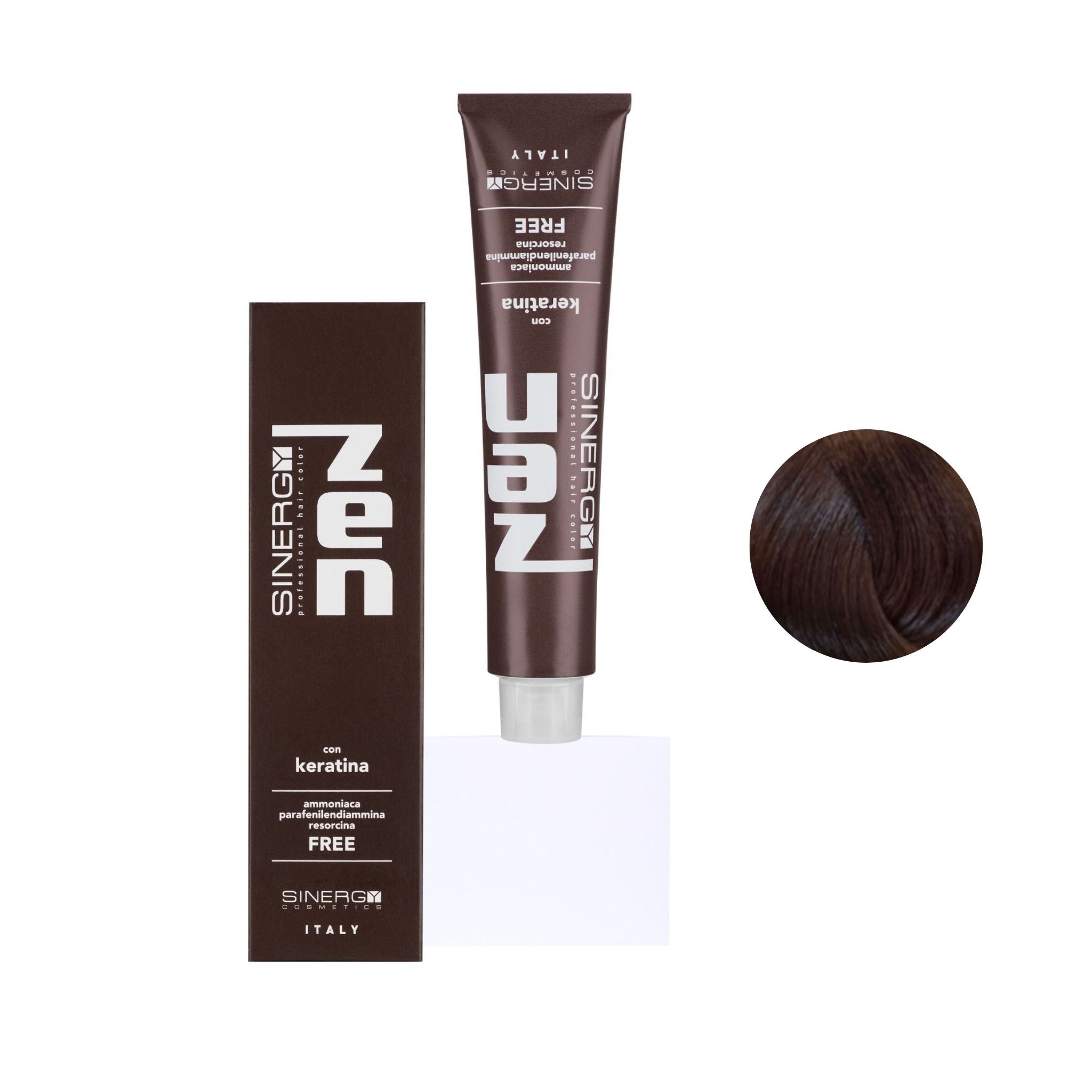 Zen Color Keratin 6.34 Biondo Scuro Dorato Rame Free Ammoniaca 100ml
