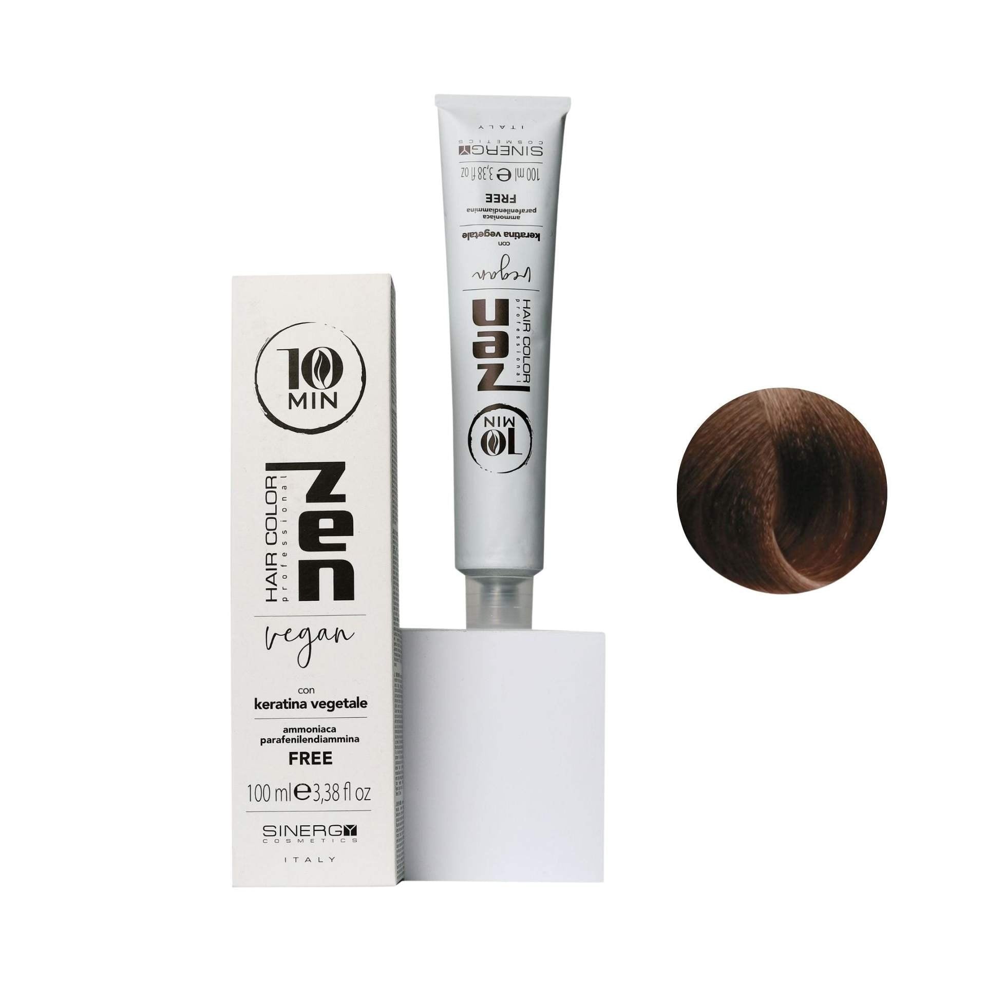 Zen Color 10 minuti Keratin Vegetale 6.0 Biondo Scuro Free Ammoniaca 100ml